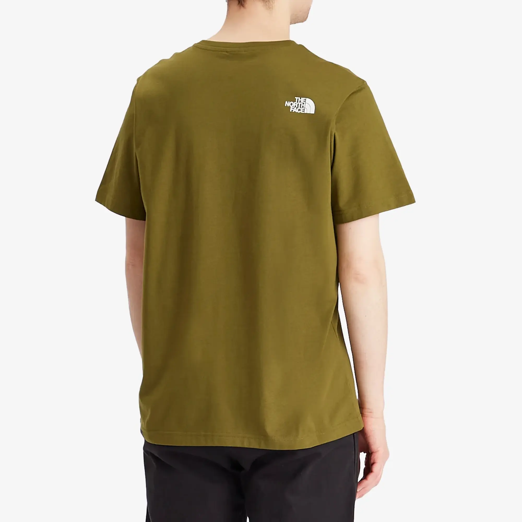 The North Face Easy T-Shirt In Olive/Tnf White-Green