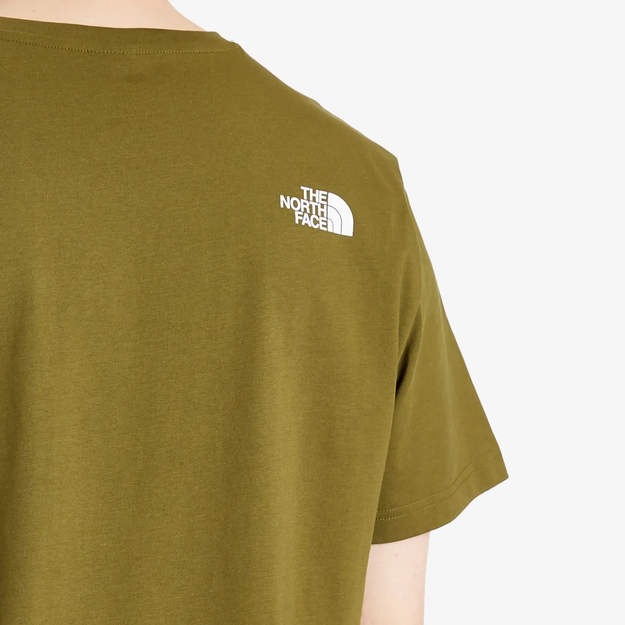 The North Face Easy T-Shirt In Olive/Tnf White-Green