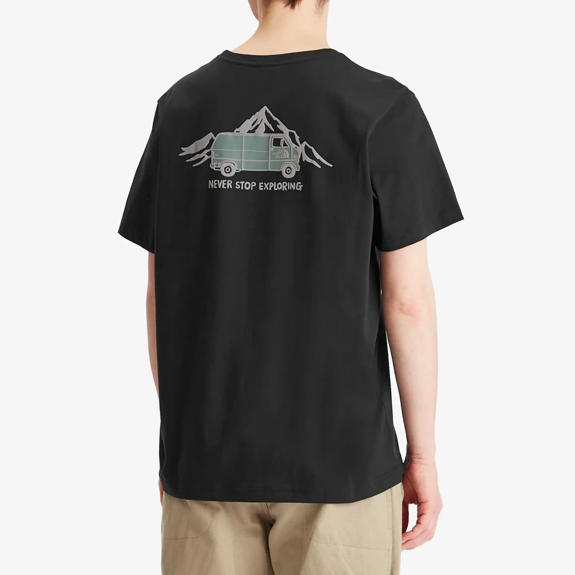 The North Face Camping Van Backprint T-Shirt In Black
