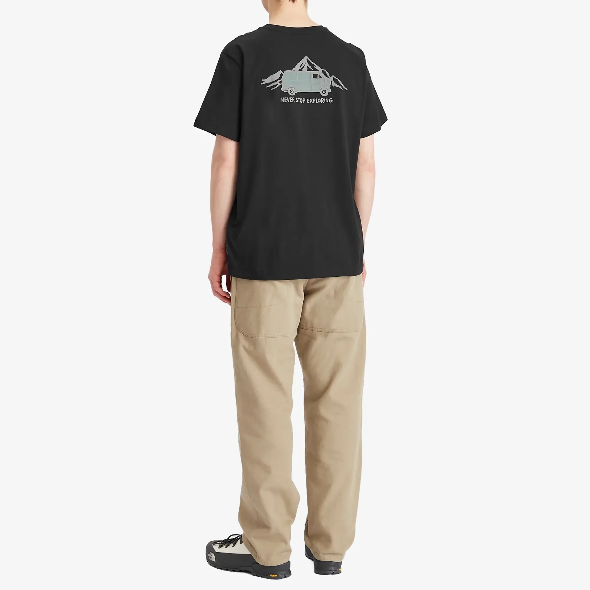 The North Face Camping Van Backprint T-Shirt In Black