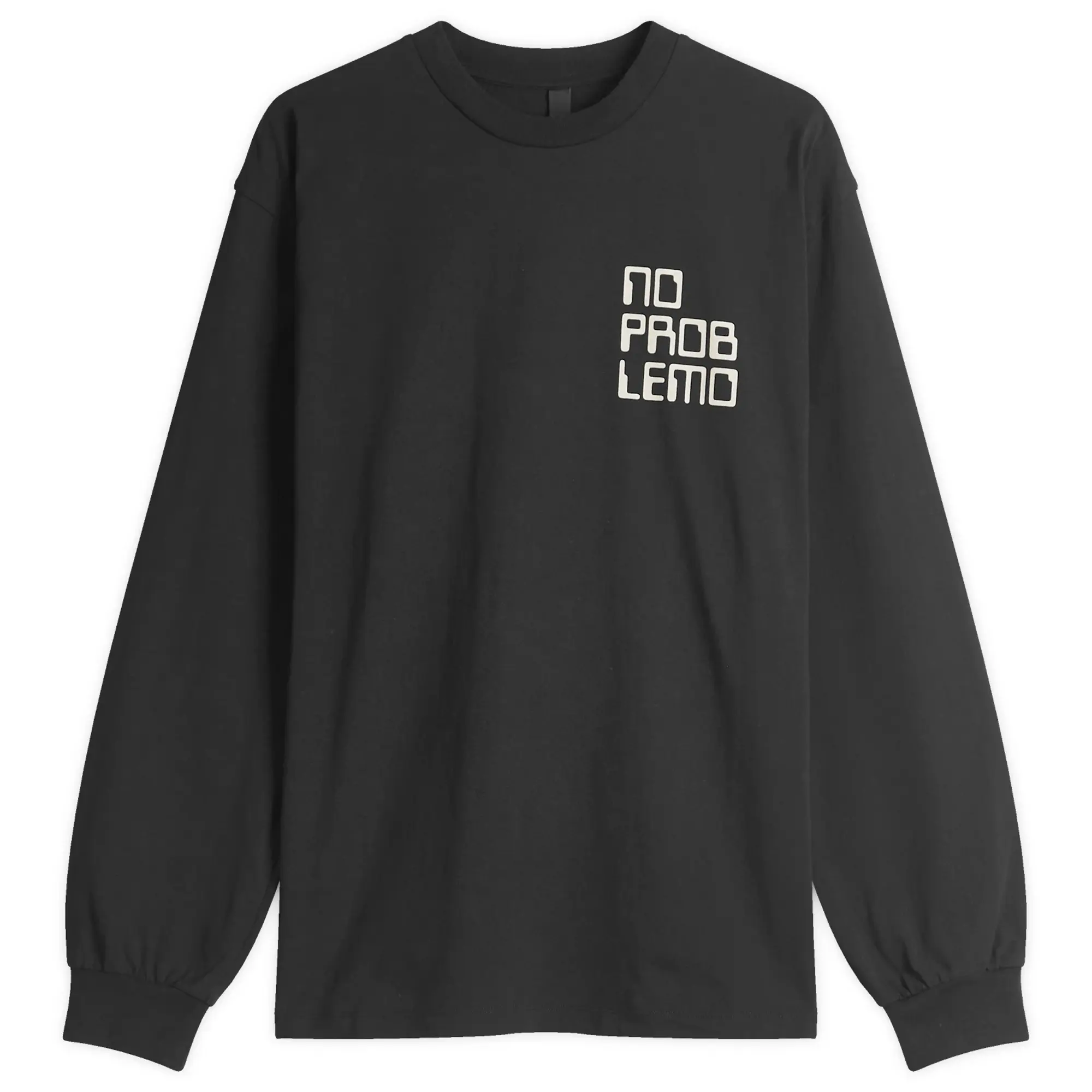 No Problemo Men's No Vision LS Tee Black