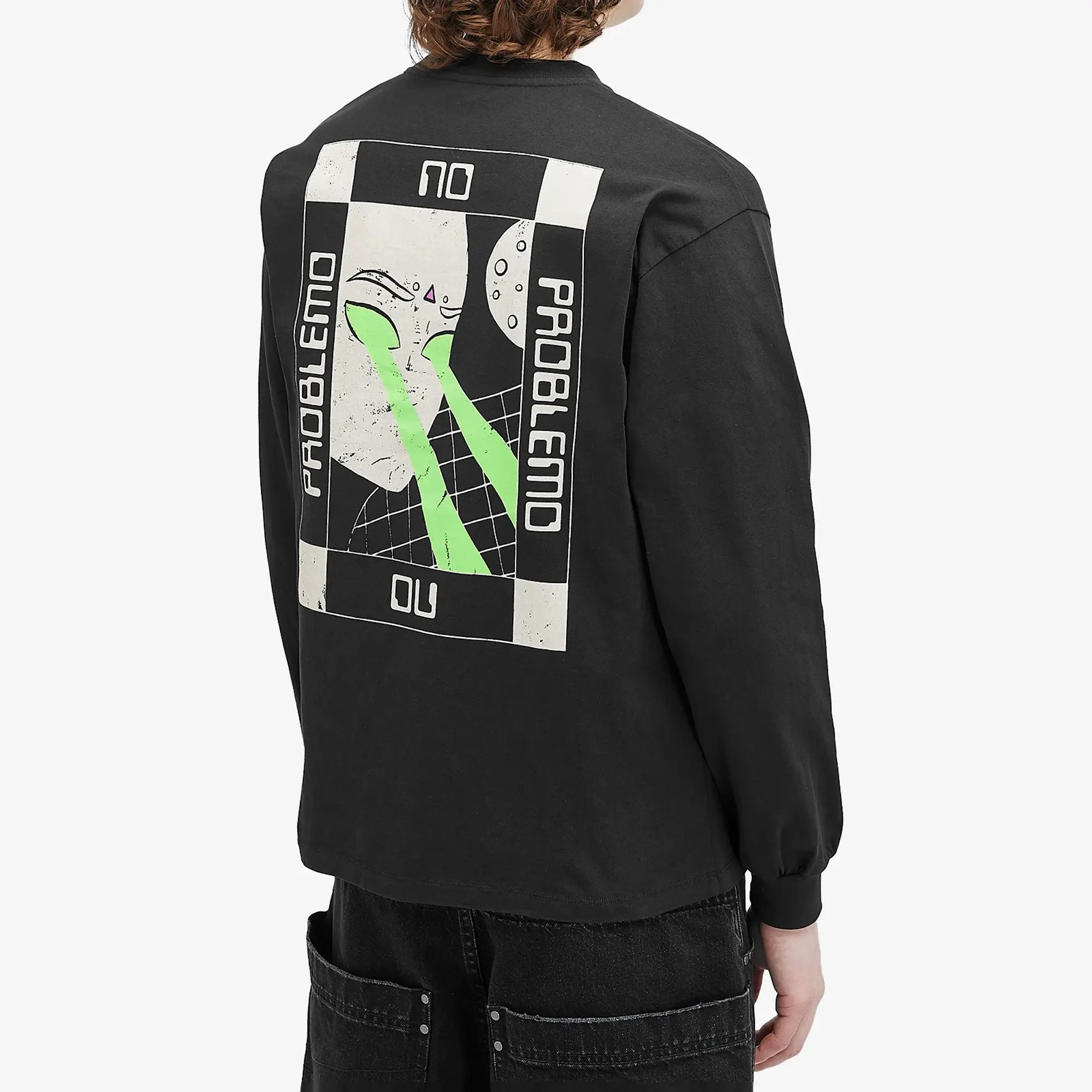 No Problemo Men's No Vision LS Tee Black