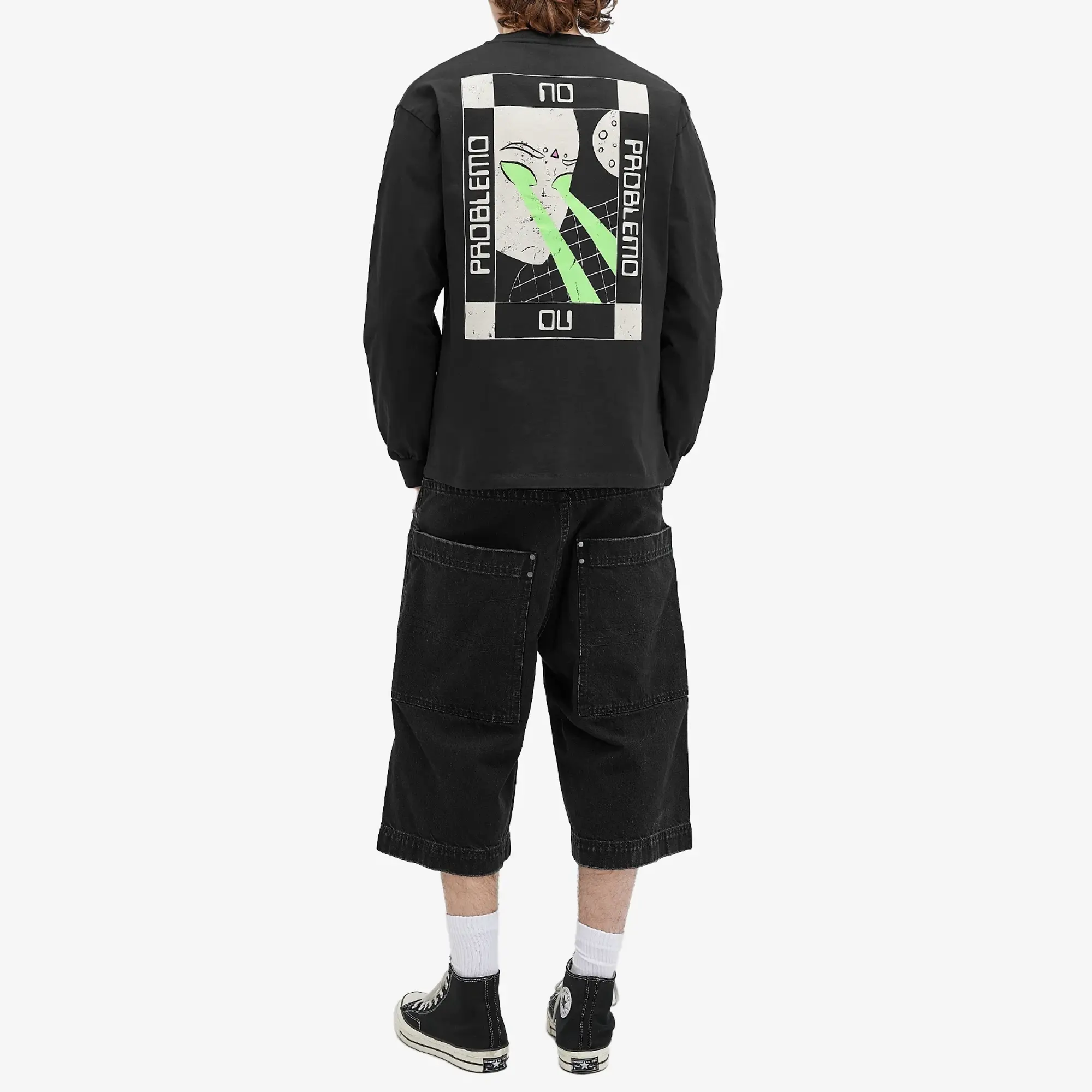 No Problemo Men's No Vision LS Tee Black