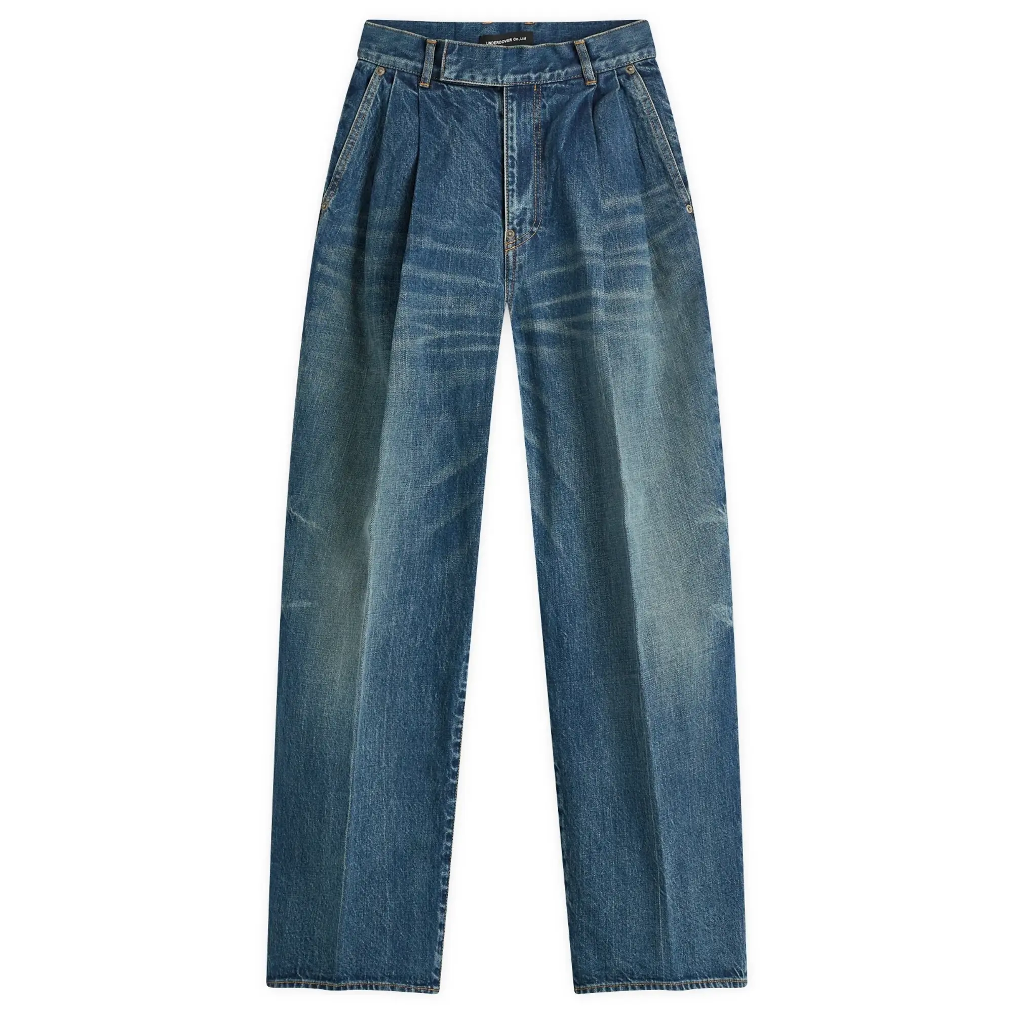Undercover Women's Pleat Front Denim Trouser Blue