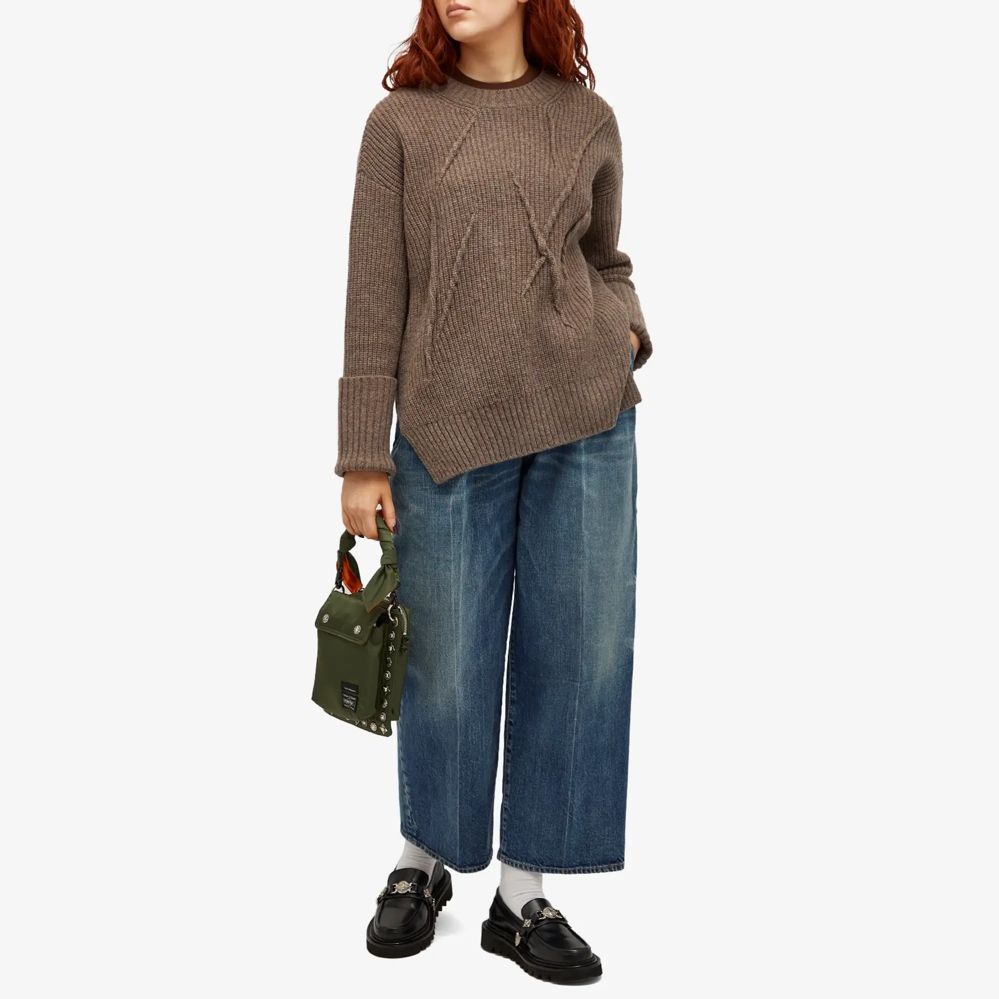 Undercover Women's Pleat Front Denim Trouser Blue