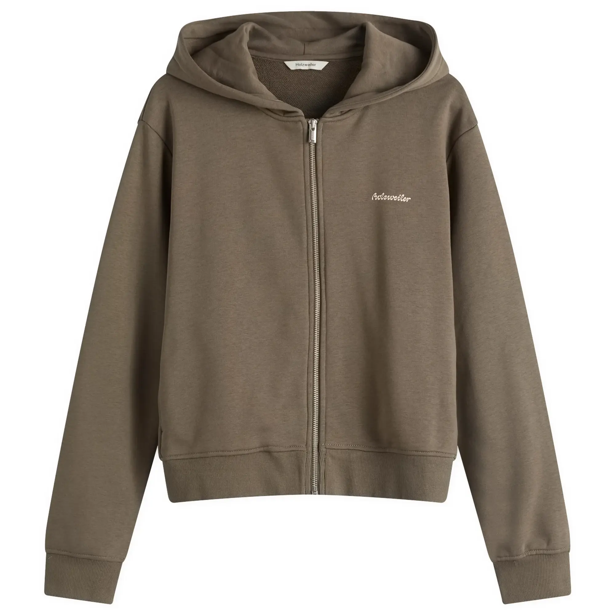 Holzweiler Women's Regular Light Zip Hoodie Taupe