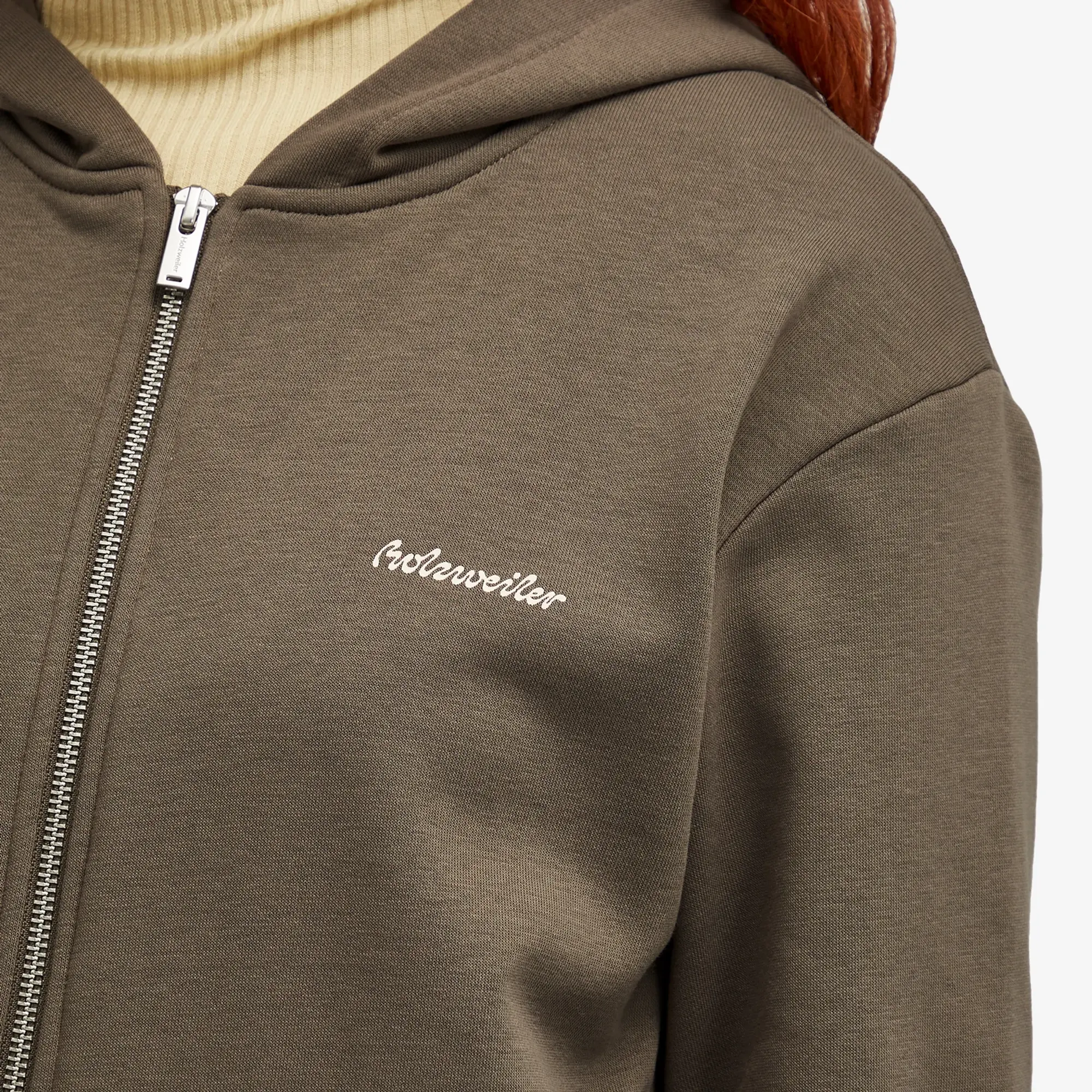 Holzweiler Women's Regular Light Zip Hoodie Taupe