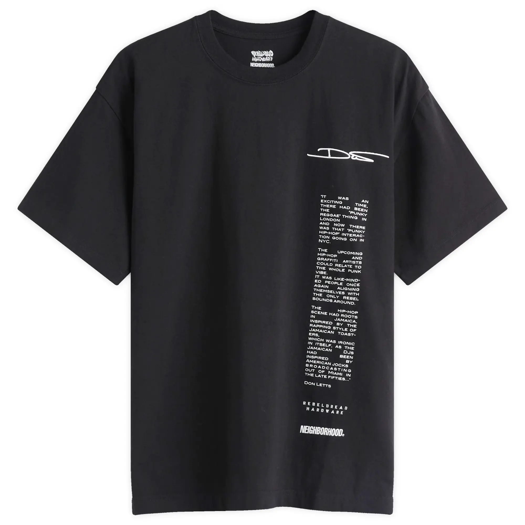 Neighborhood Men's x Rebel Dread Hardware T-Shirt 2 Black