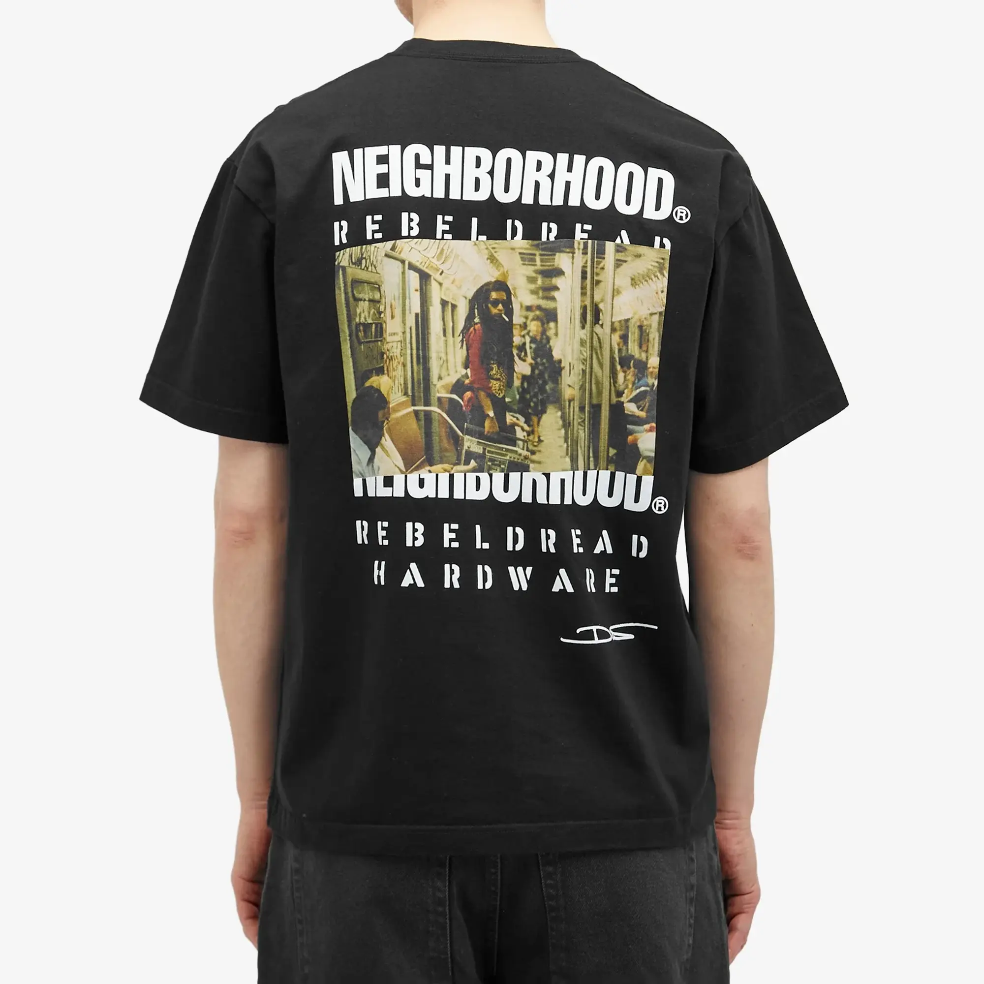 Neighborhood Men's x Rebel Dread Hardware T-Shirt 2 Black