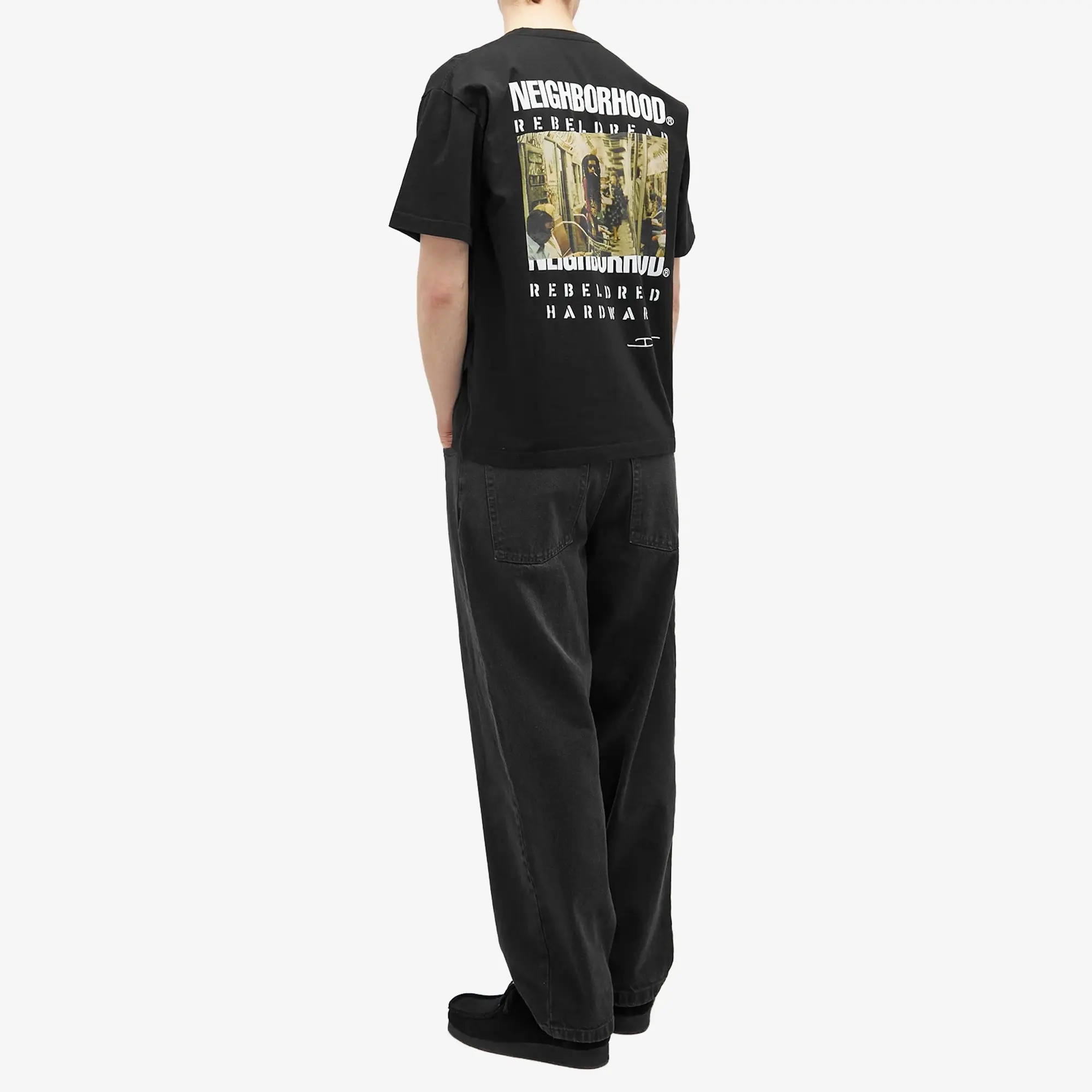 Neighborhood Men's x Rebel Dread Hardware T-Shirt 2 Black