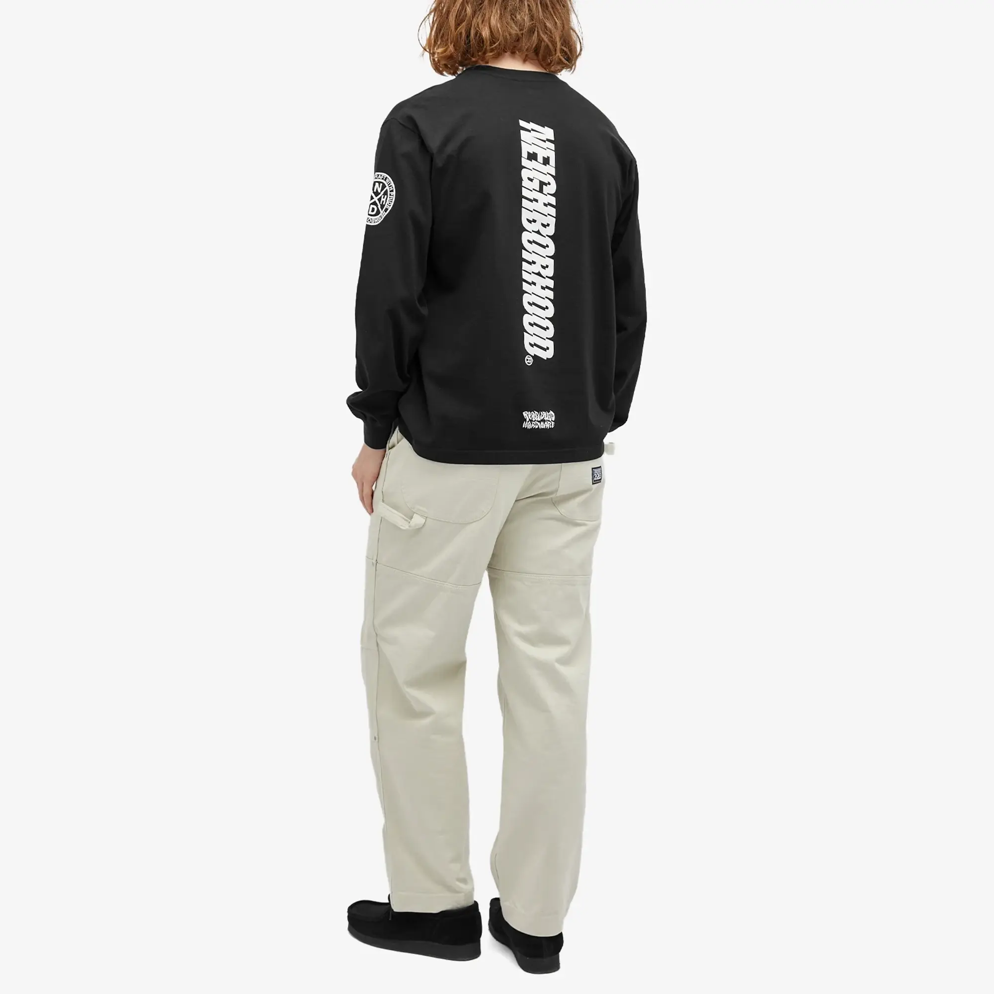 Neighborhood Men's x Rebel Dread Hardware Long Sleeve T-Shirt Black