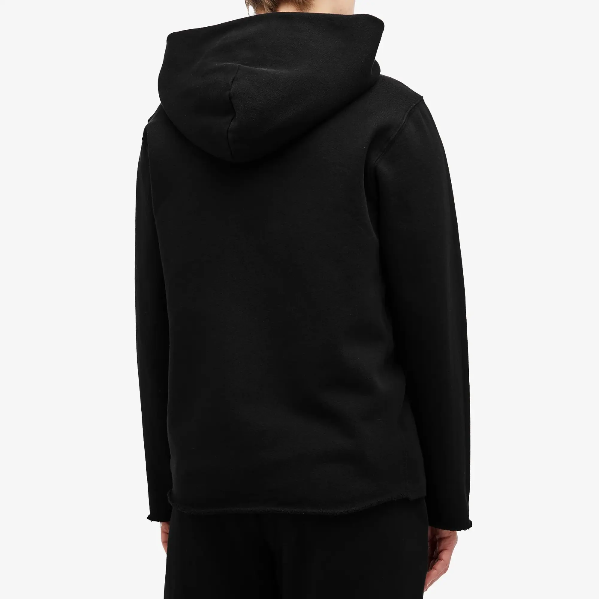 Les Tien Men's Heavyweight Zip Hoodie Jet Black