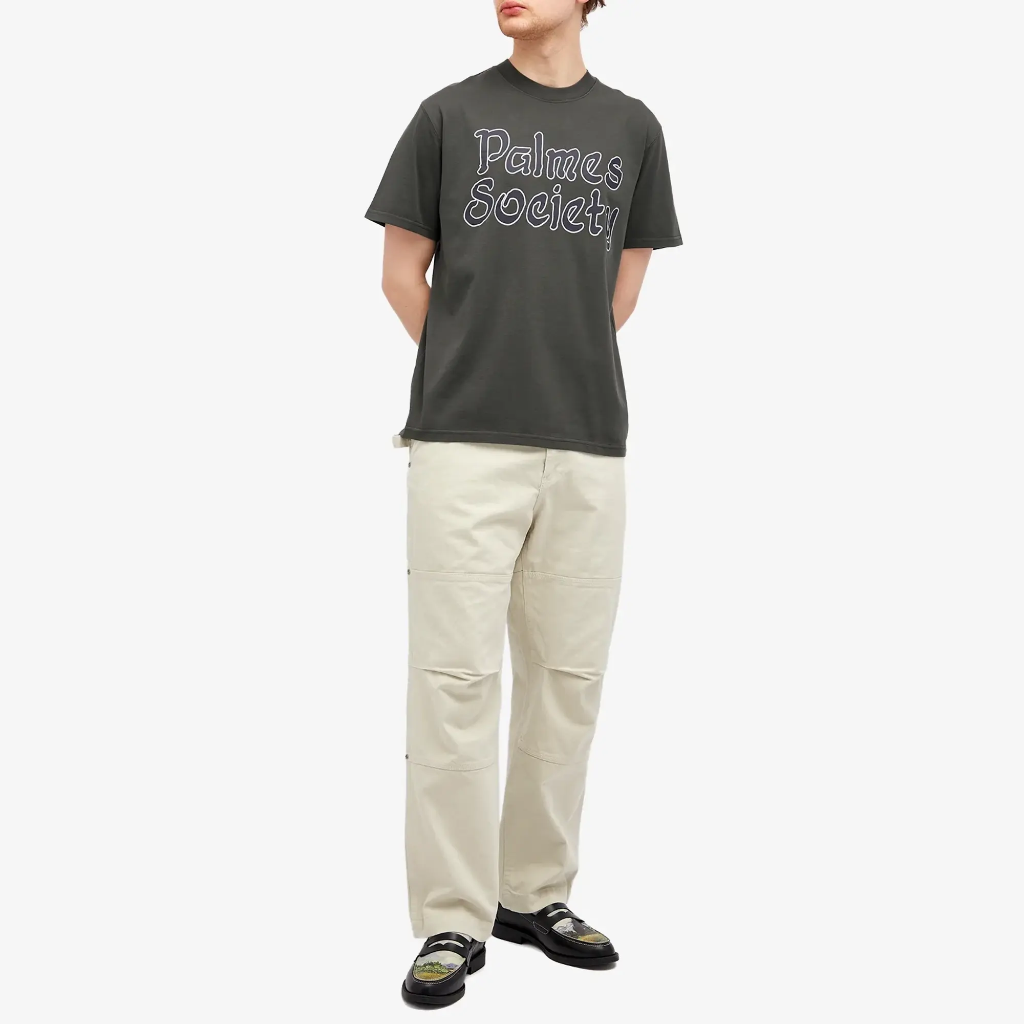 Palmes Men's Society T-Shirt Charcoal