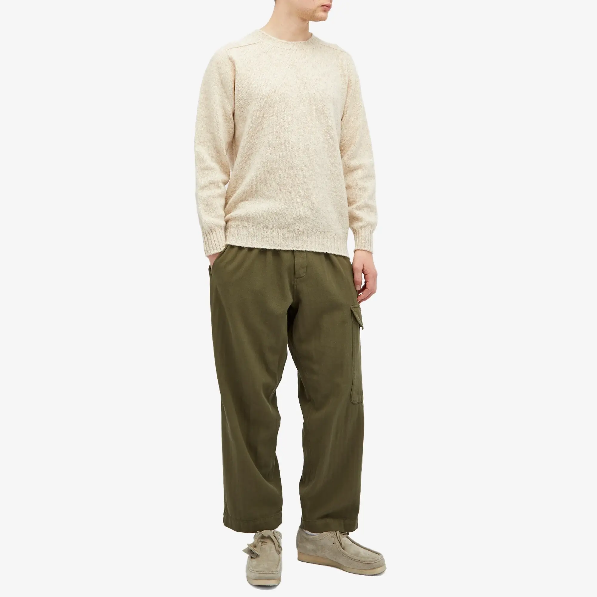 Jamiesons of Shetland Crew Neck Jumper White