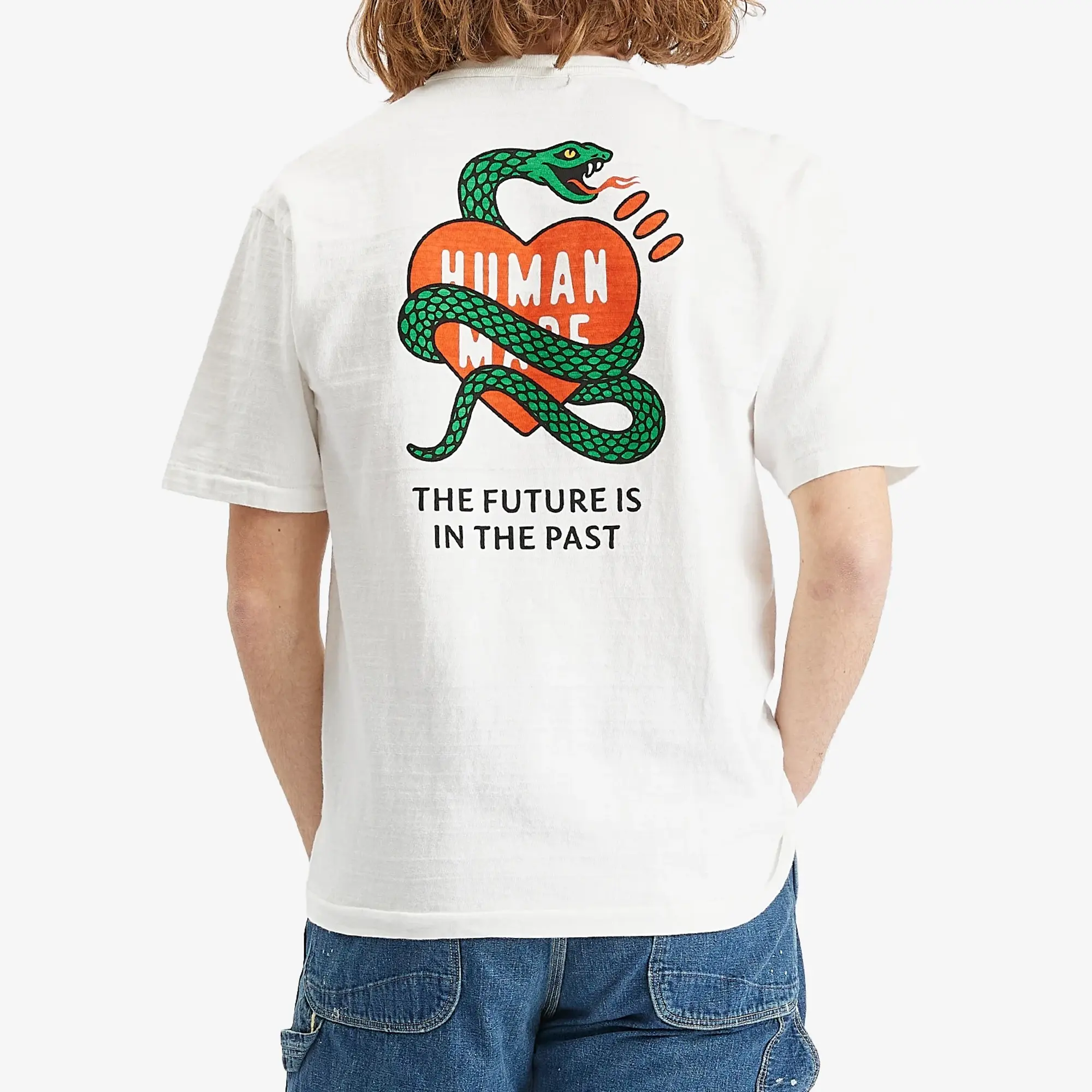 Human Made Men's Snake T-Shirt White