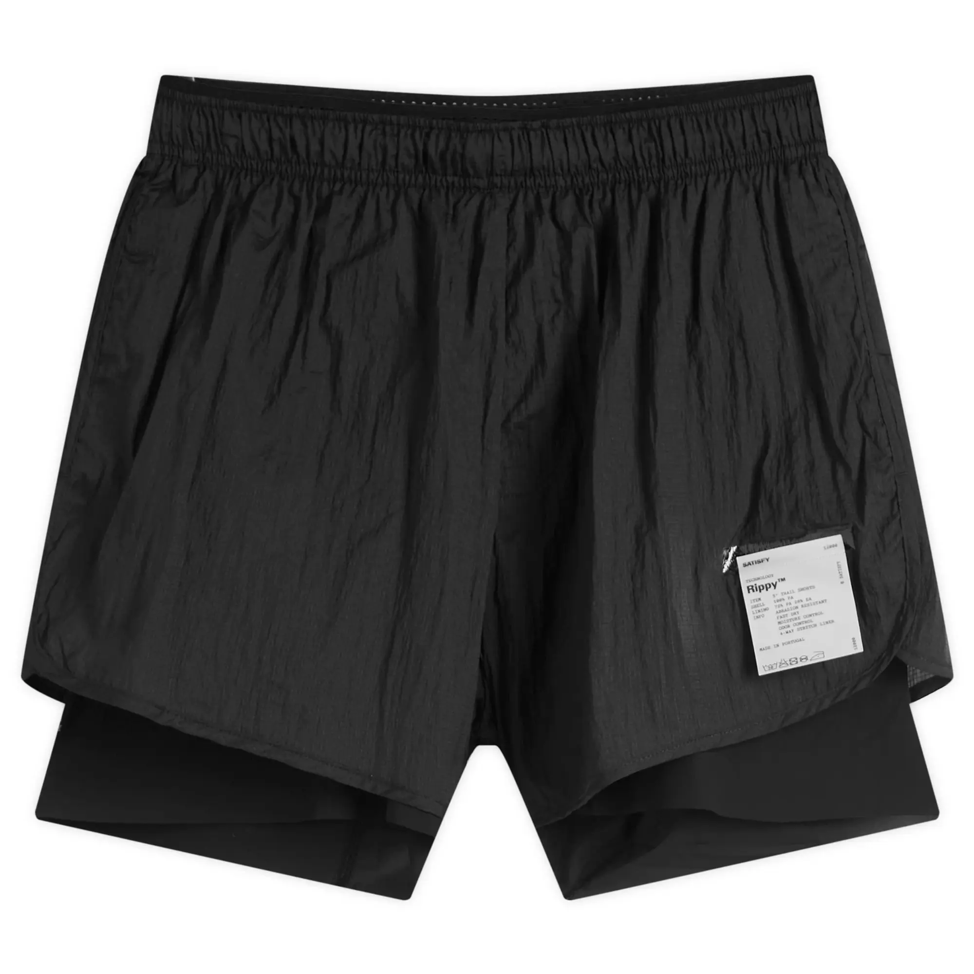 Satisfy Men's Rippy™ 3” Trail Shorts Black