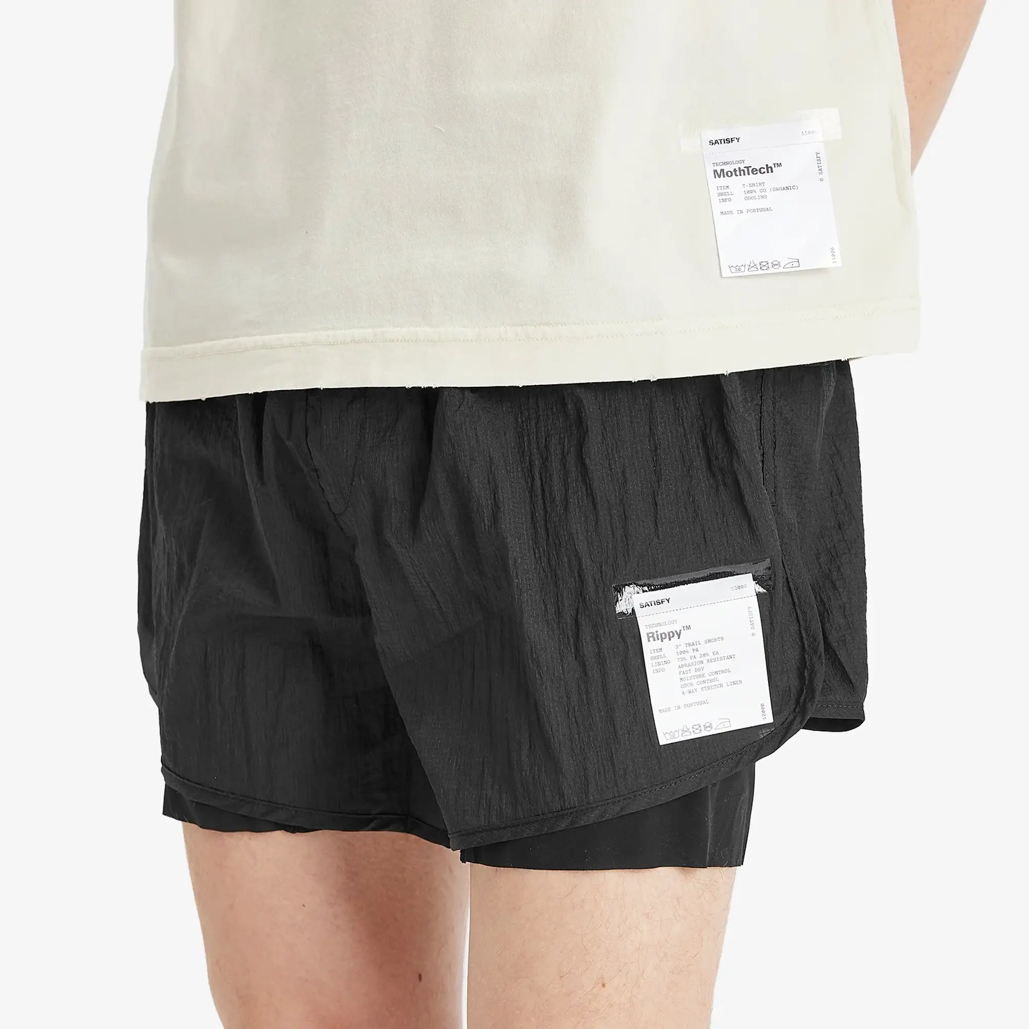 Satisfy Men's Rippy™ 3” Trail Shorts Black