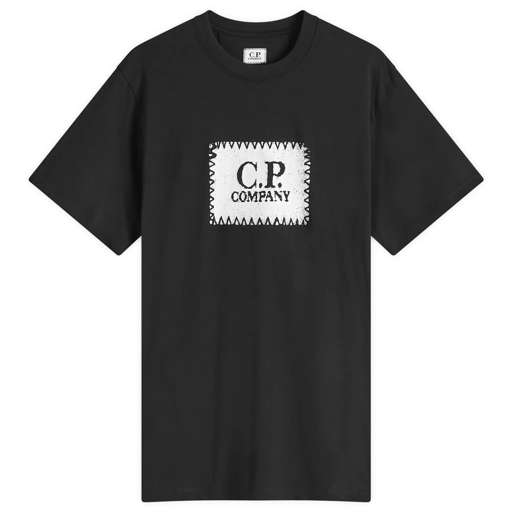 C.P. Company Men's 30/1 Logo Label T-Shirt Black