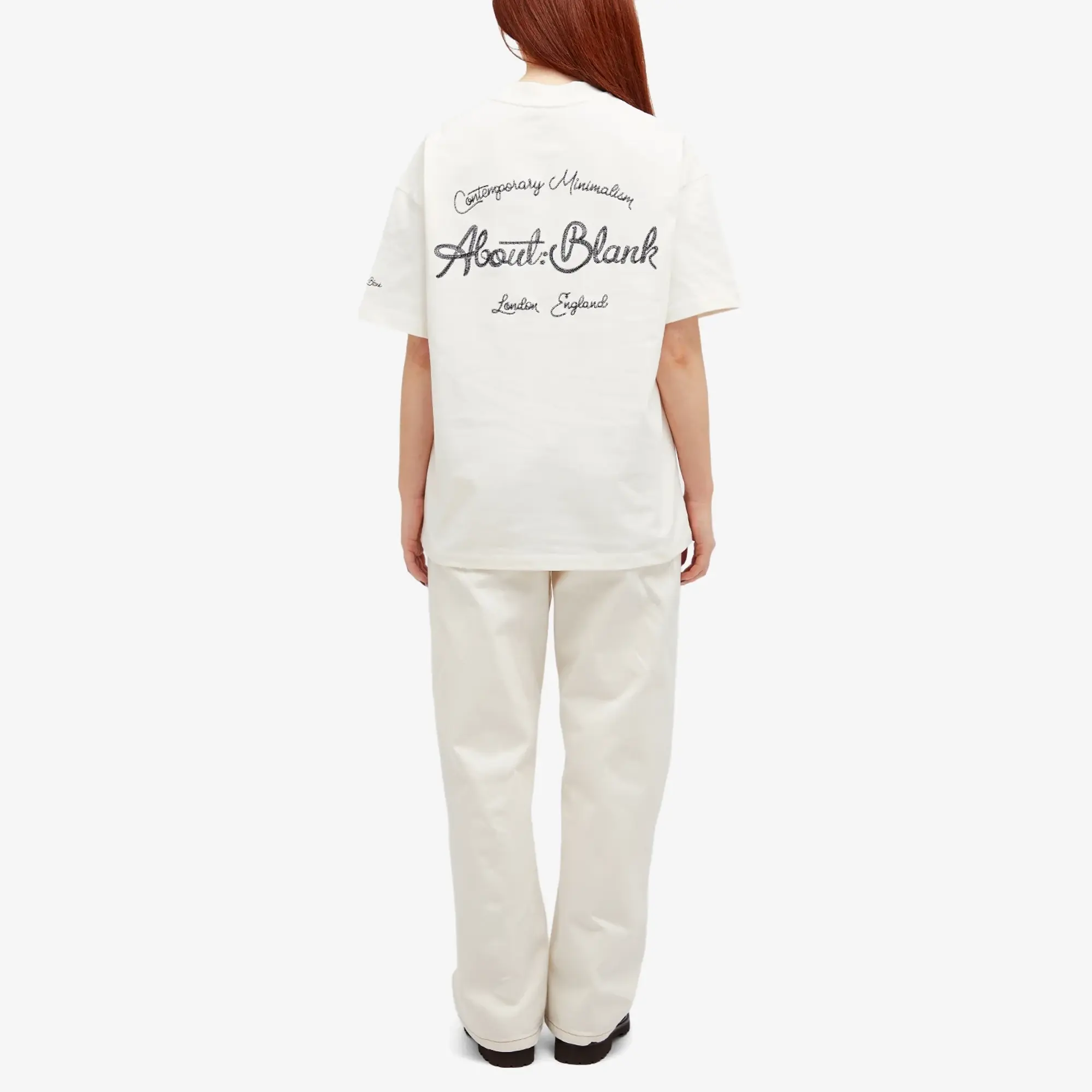 about:blank Chain Stitch T-Shirt - Presented by END. Oat