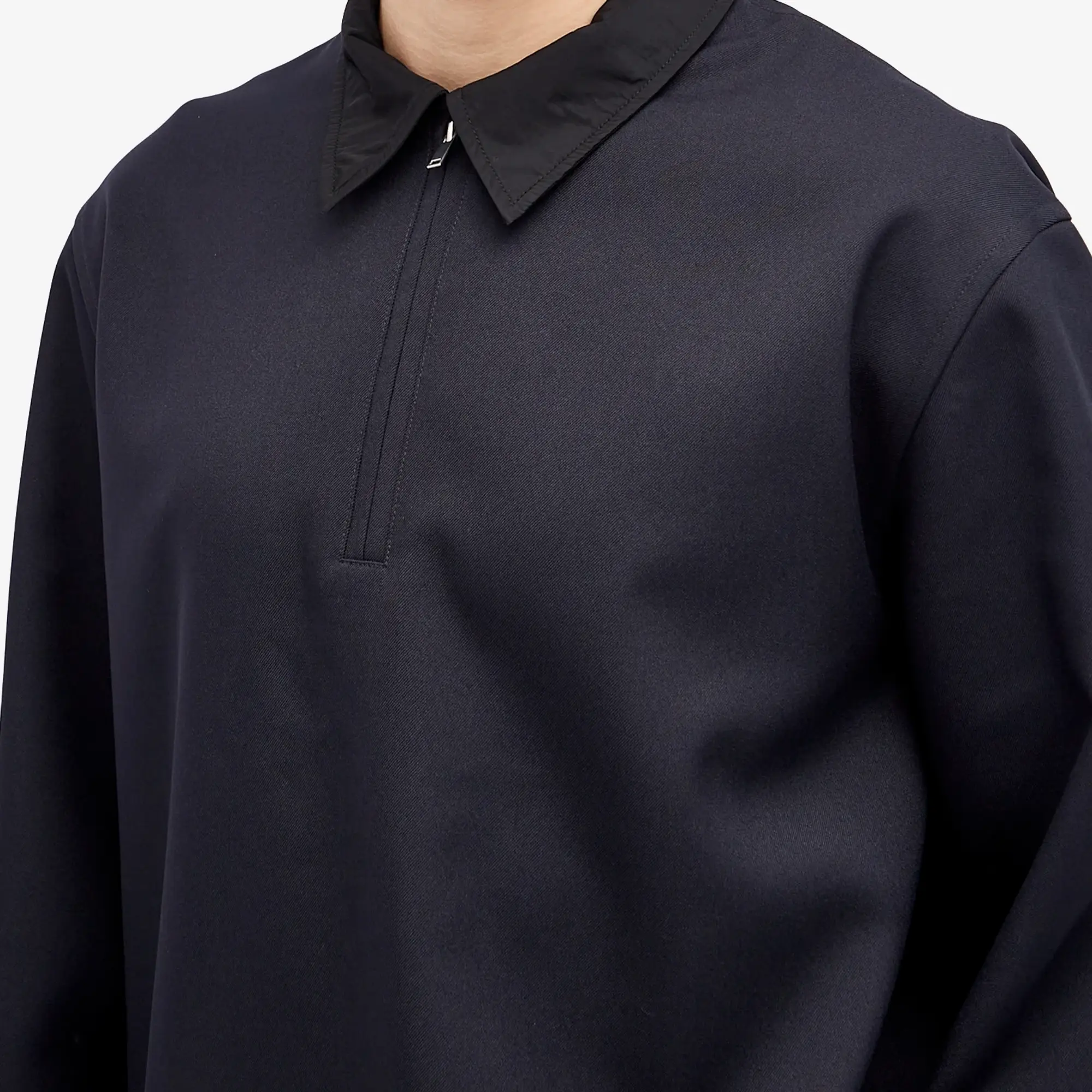 Asics Studio Nicholson Men's Half Placket Zip Shirt Darkest Navy