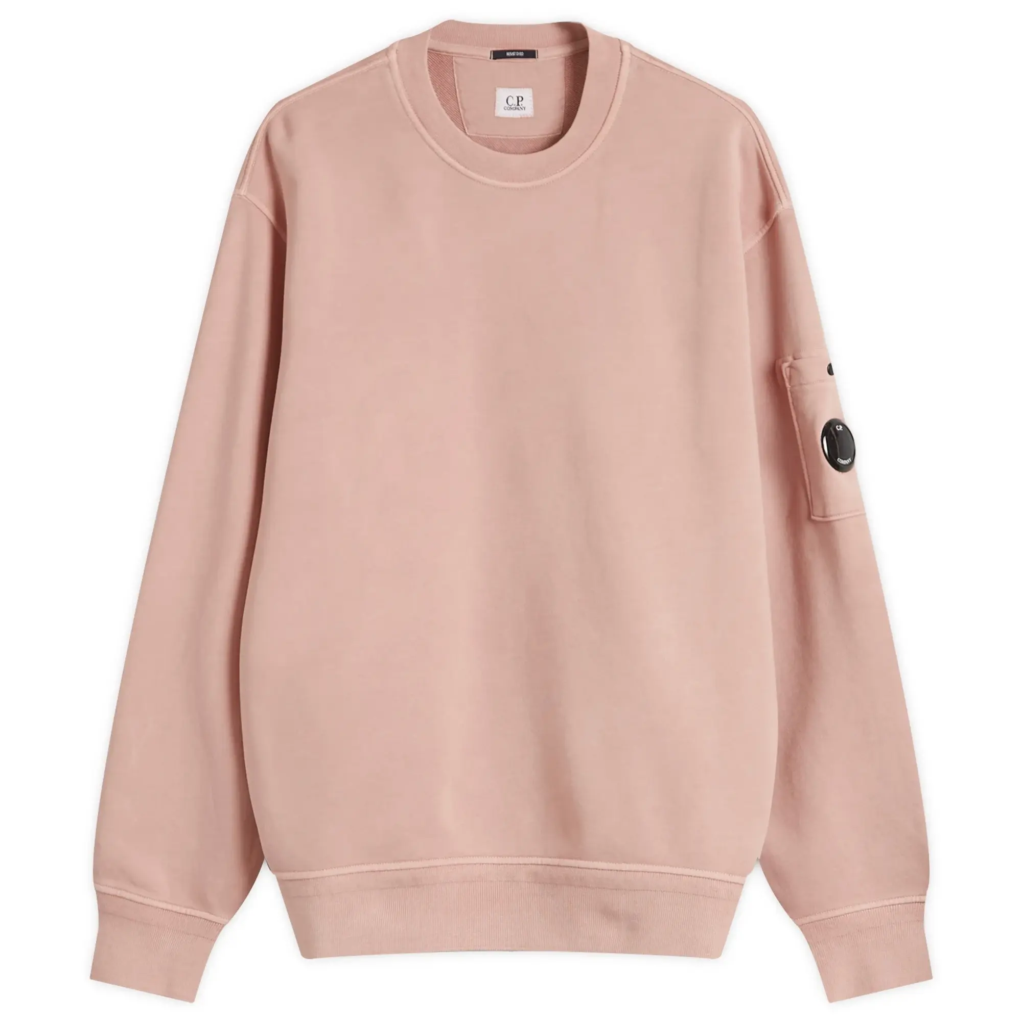 C.P. Company Men's Diagonal Fleece Resist Dyed Sweatshirt Misty Rose