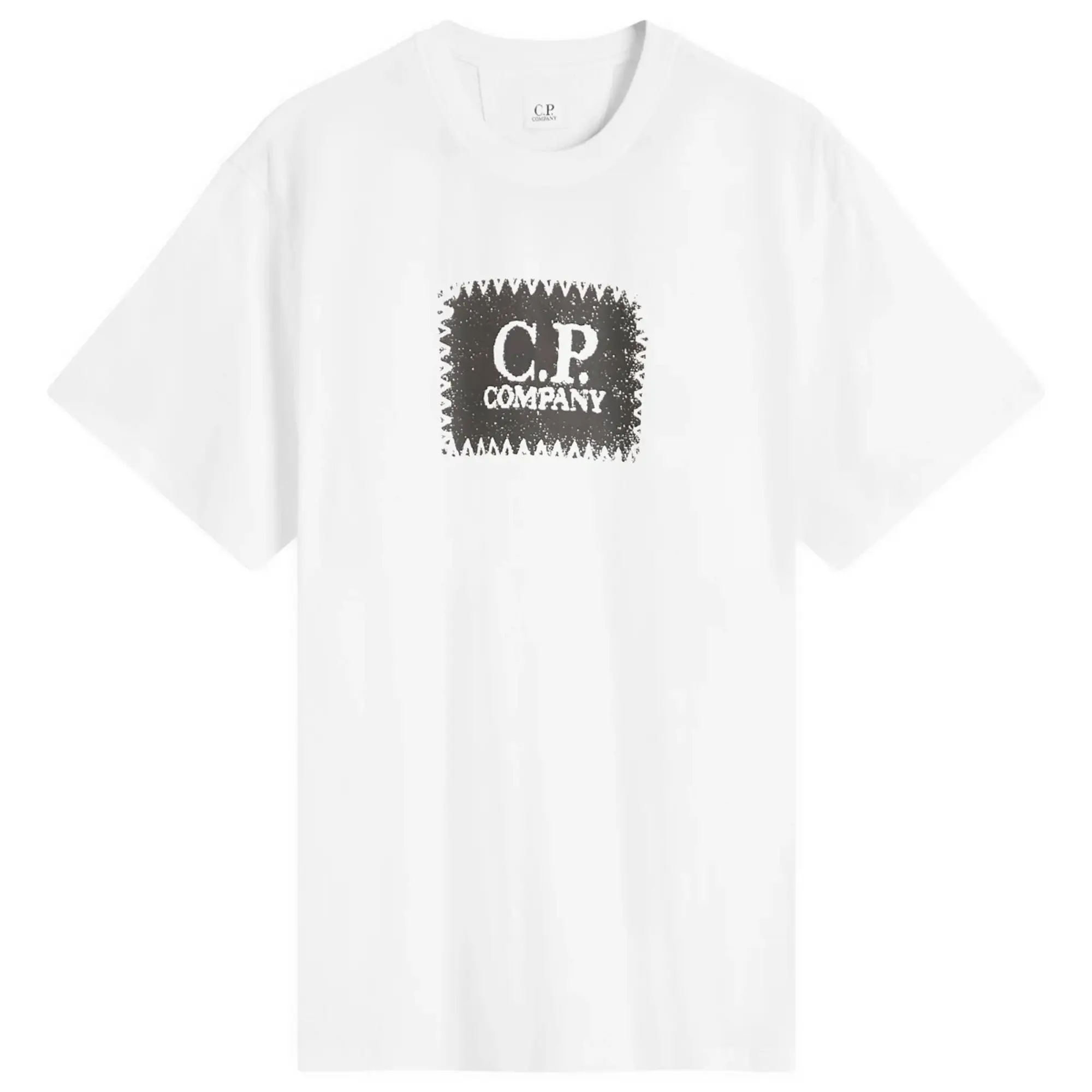 C.P. Company Men's 30/1 Logo Label T-Shirt Gauze White