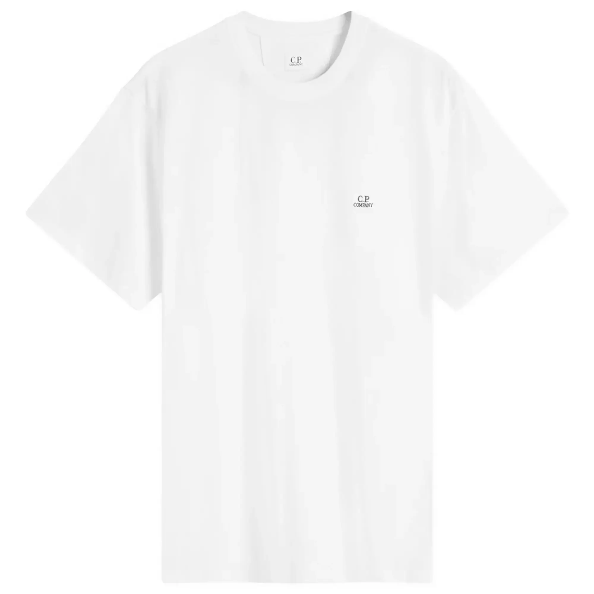 C.P. Company Men's 30/1 Logo Patch T-Shirt Gauze White