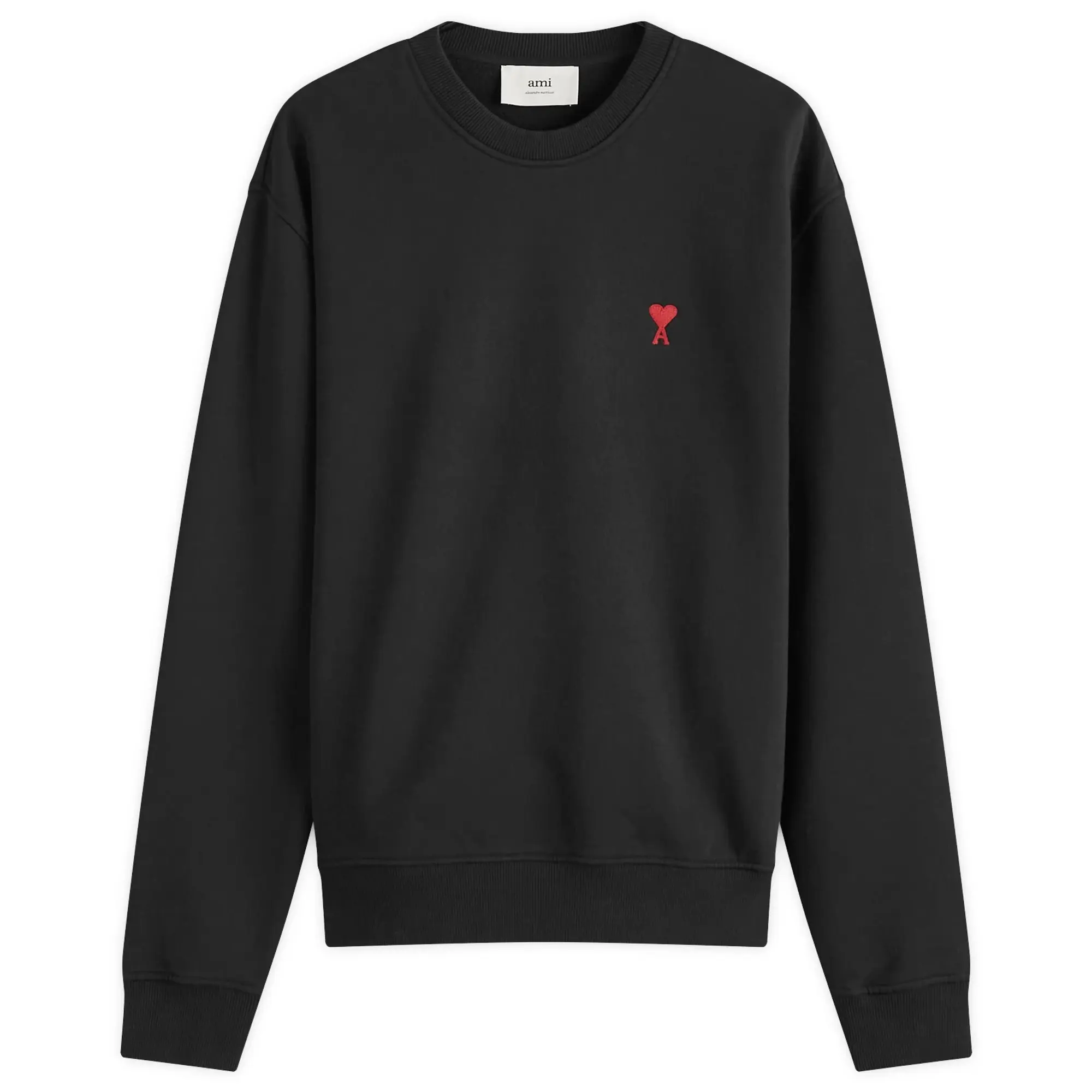 AMI Paris Men's Ami De Coeur Sweatshirt Black