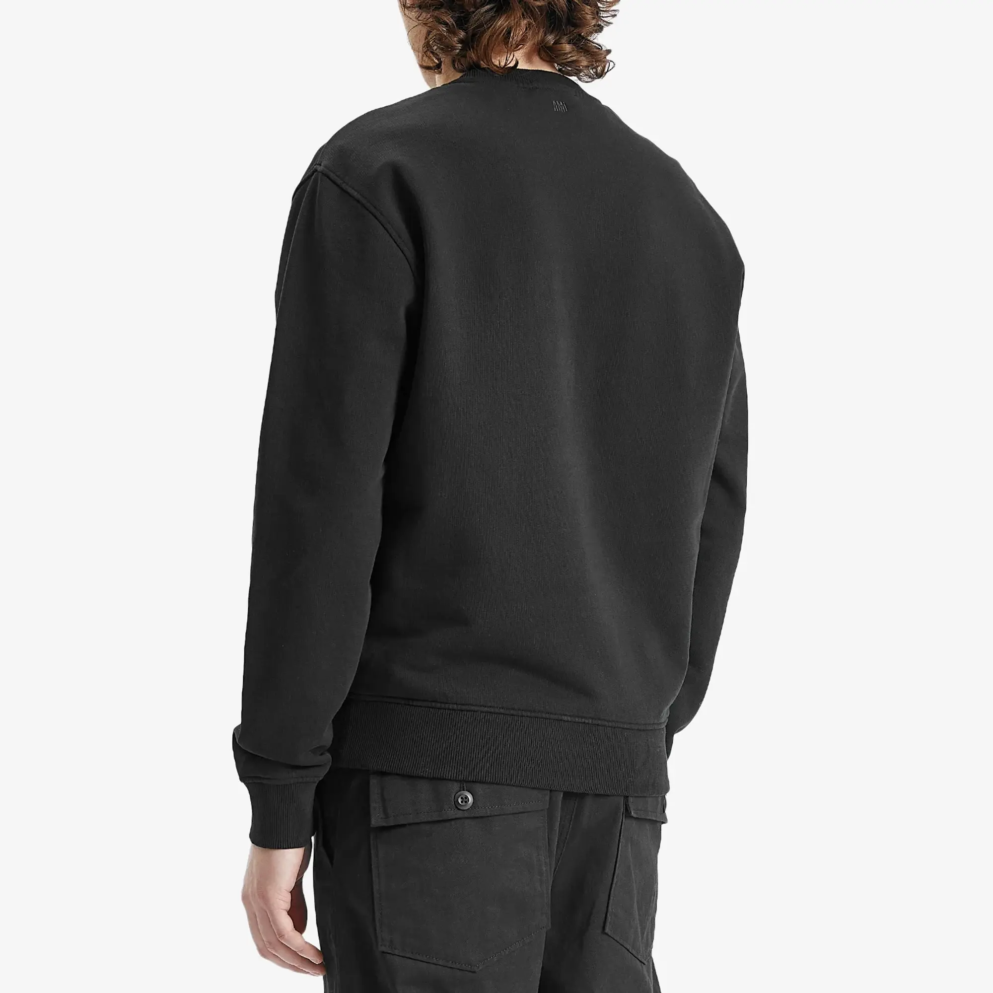 AMI Paris Men's Ami De Coeur Sweatshirt Black