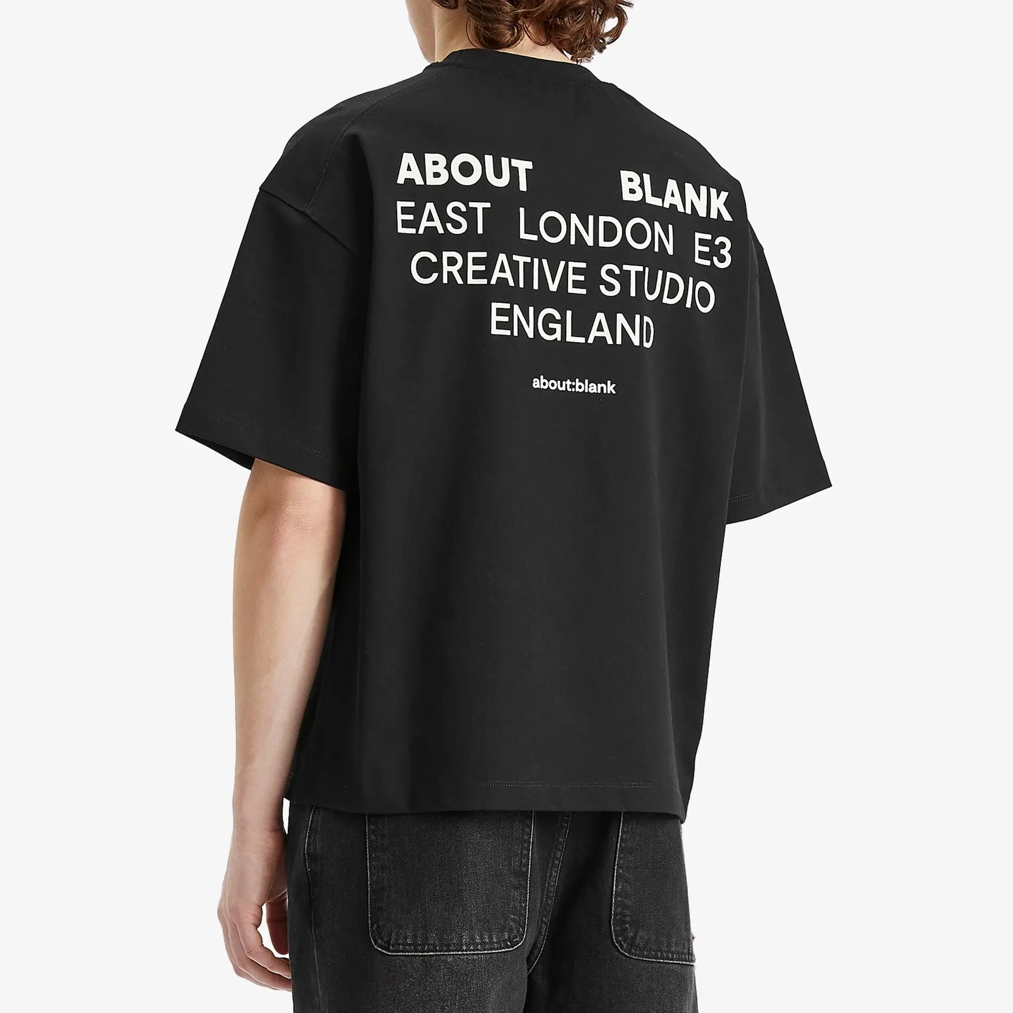 about:blank Men's Creative Studio T-Shirt Black/Ecru