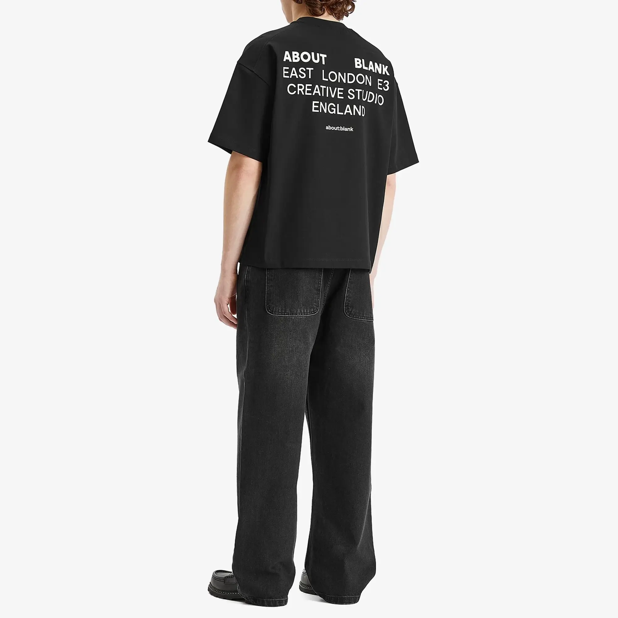 about:blank Men's Creative Studio T-Shirt Black/Ecru