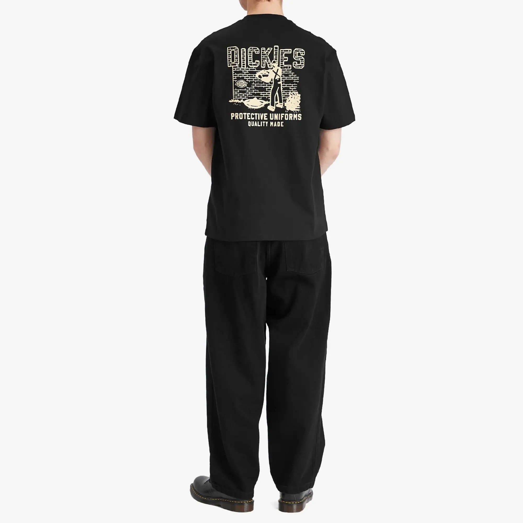 Dickies Bricklane Graphic Back Print T-Shirt In Black
