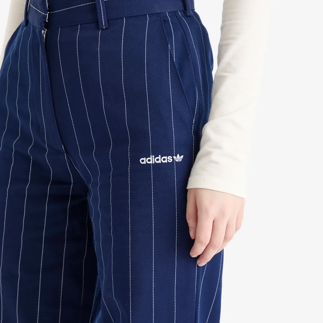 Adidas Originals Pinstripe Twill Loose Pants | JJ3482