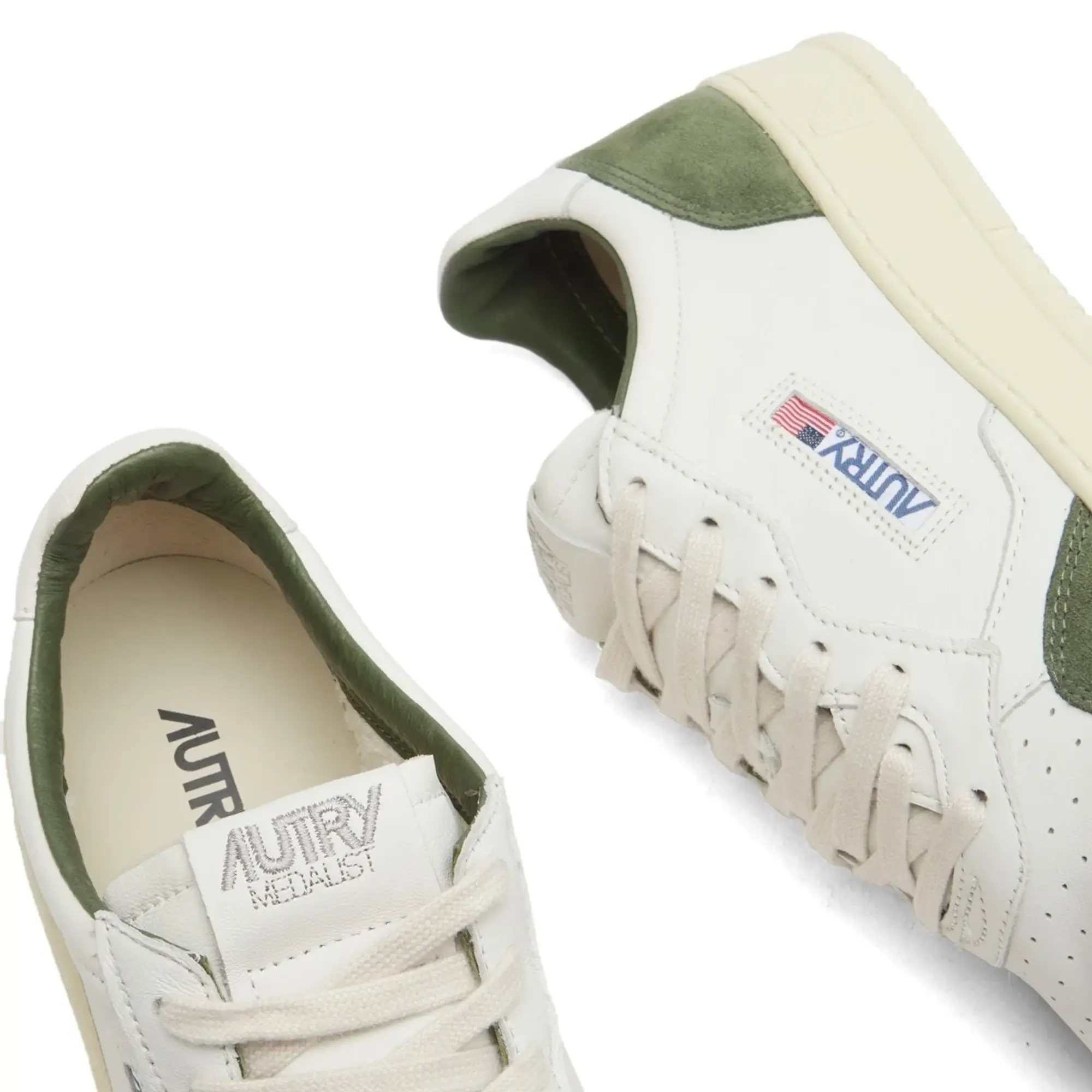 Sneakers Autry Medalist Low Man Goat/ Suede White/ Milit Eur 41