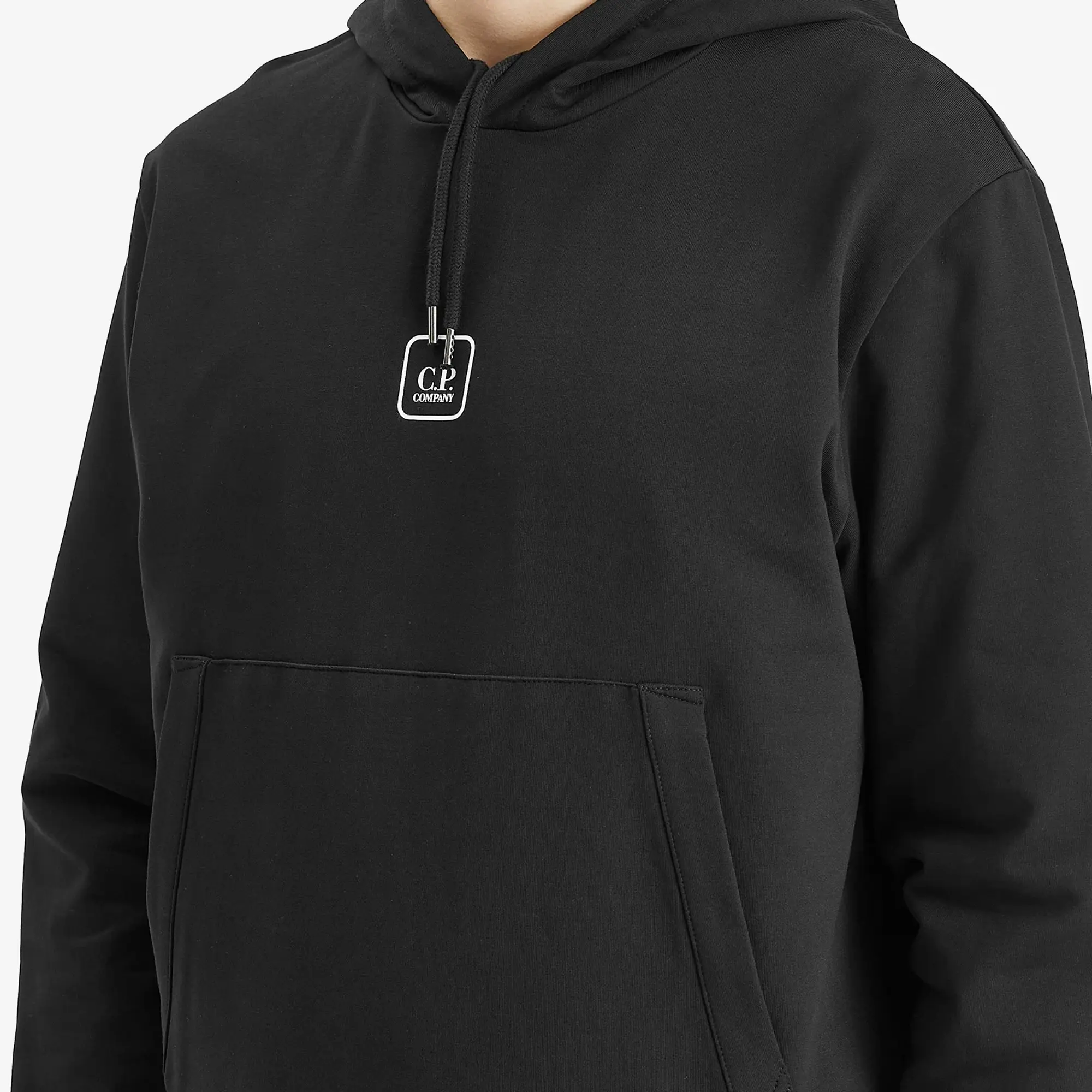 C.P. Company Men's Metropolis Series Stretch Fleece Hoodie Black