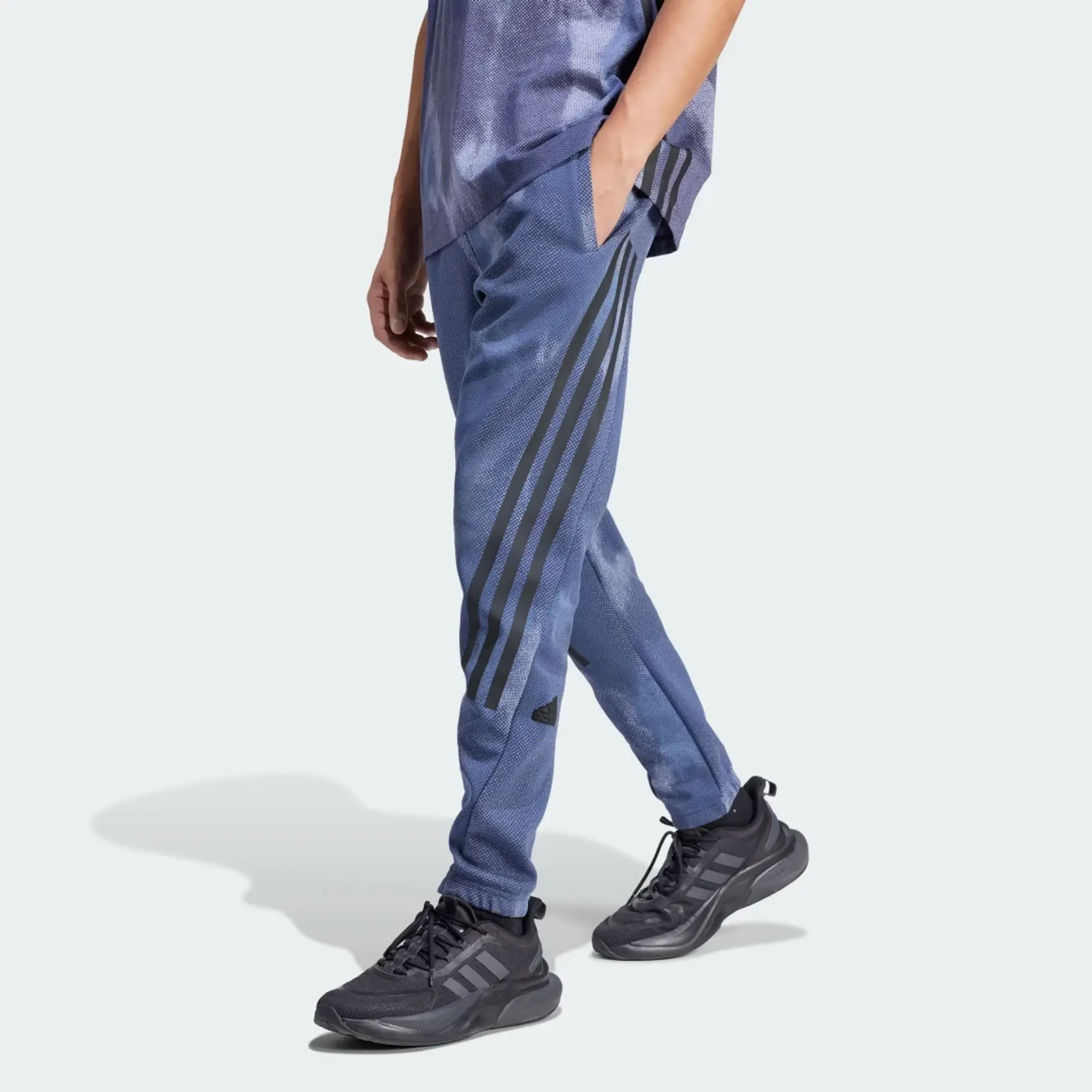 Manchester United x adidas Future Icons Graphic Joggers Blue