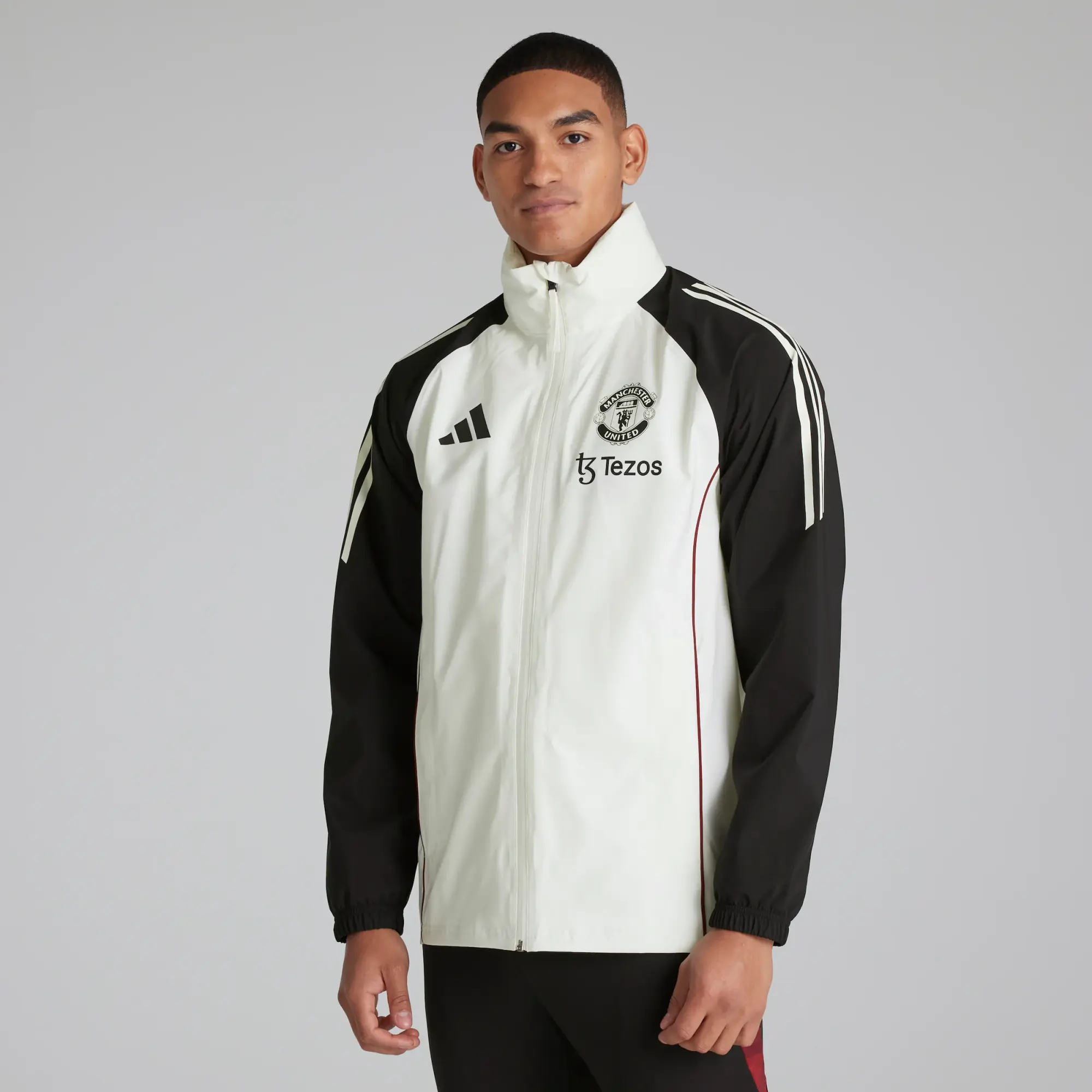 adidas Manchester United Tiro 24 Rain Jacket White