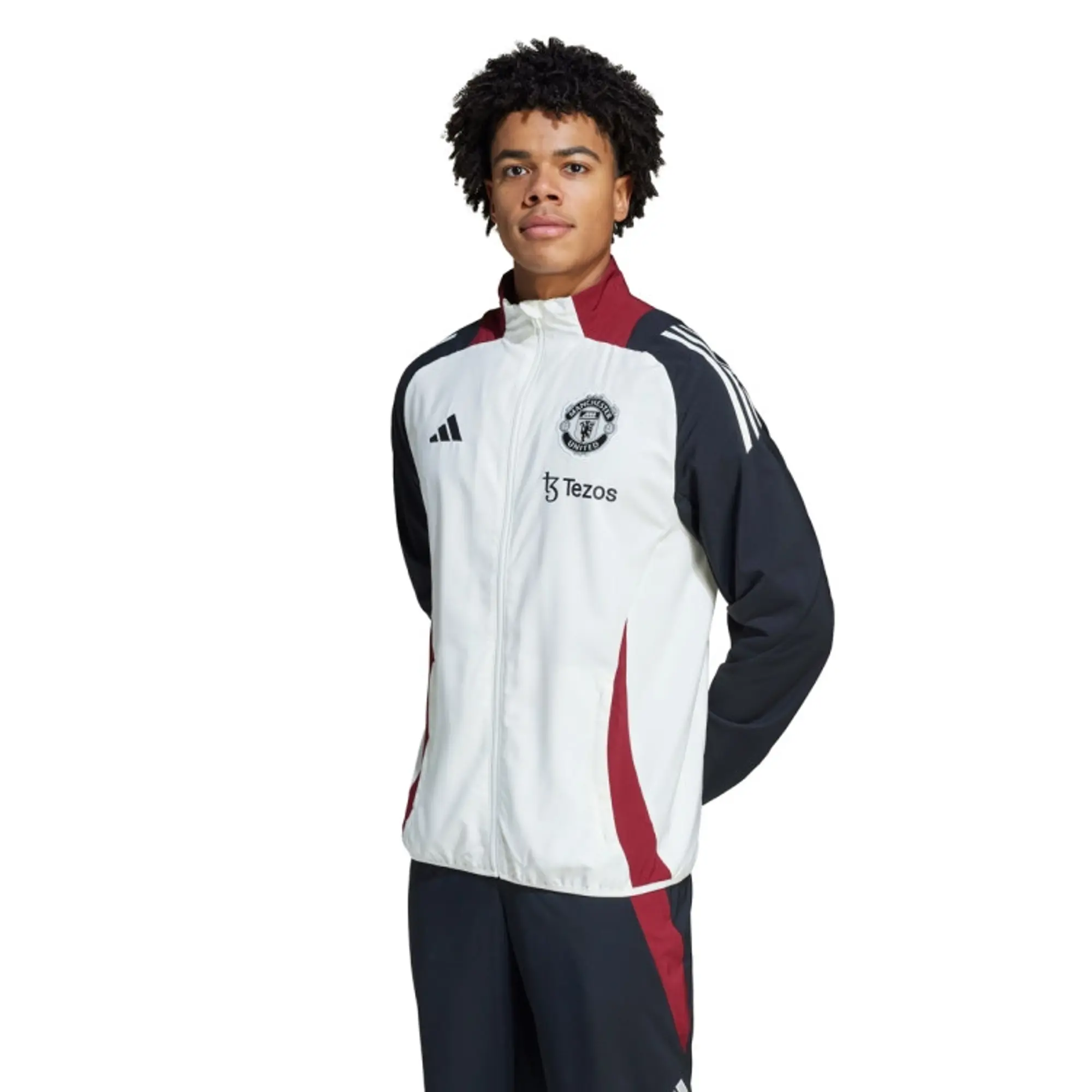 adidas Manchester United Tiro 24 Presentation Jacket Top White