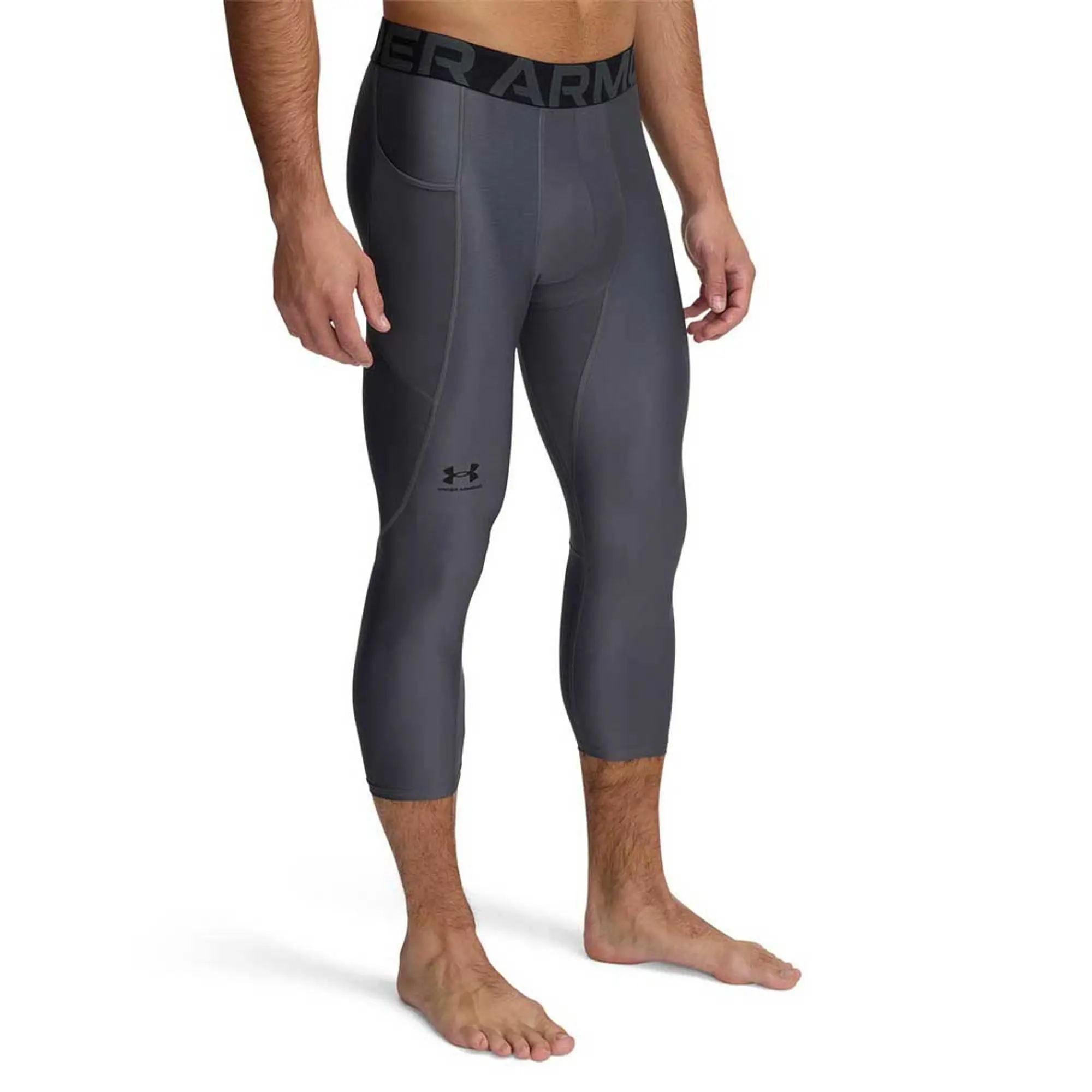 Under Armour Men's HeatGear® ¾ Leggings Castlerock / Black XXL