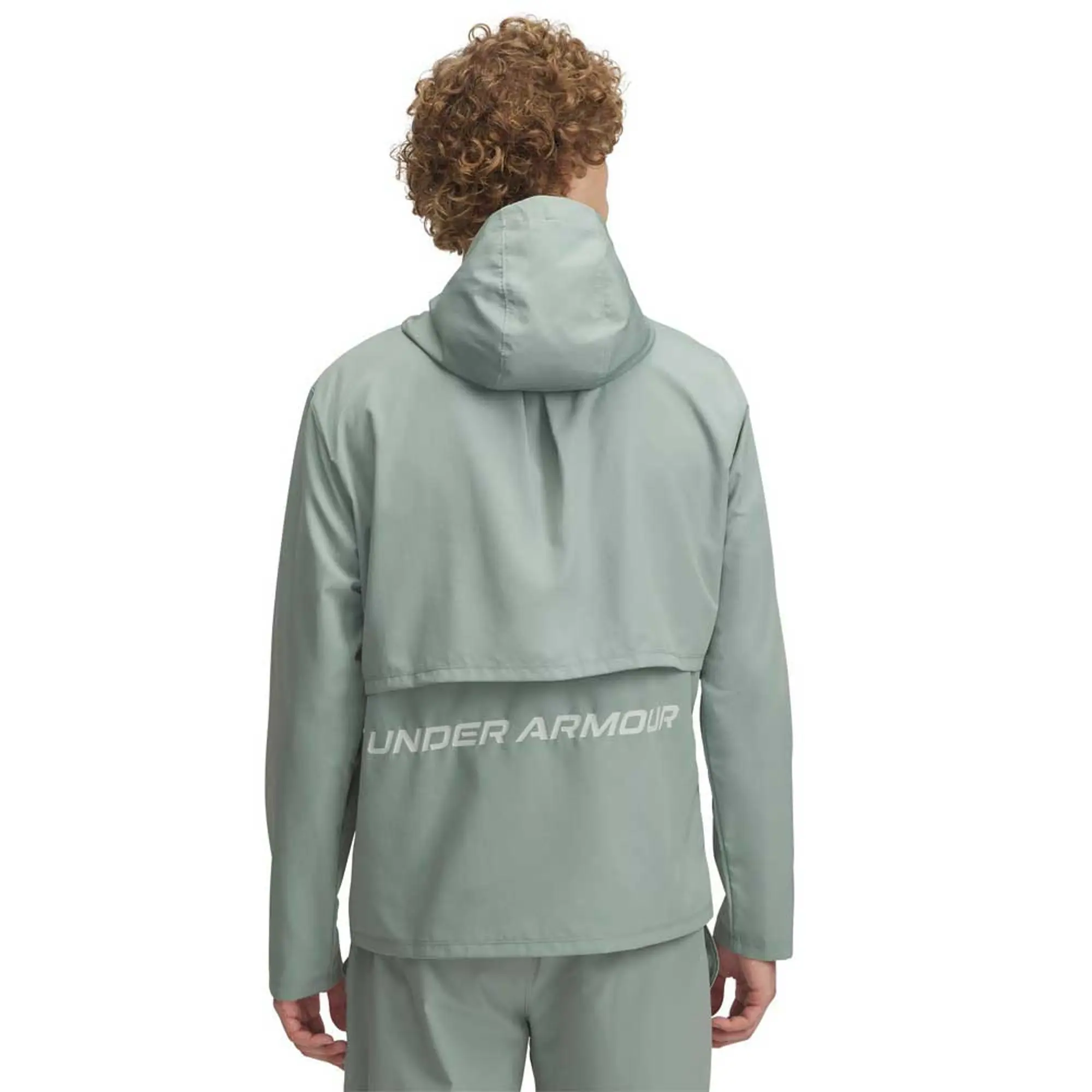 Under Armour  Launch Men's Hooded Jacket Silica Green / Hydro Green / Reflective XS