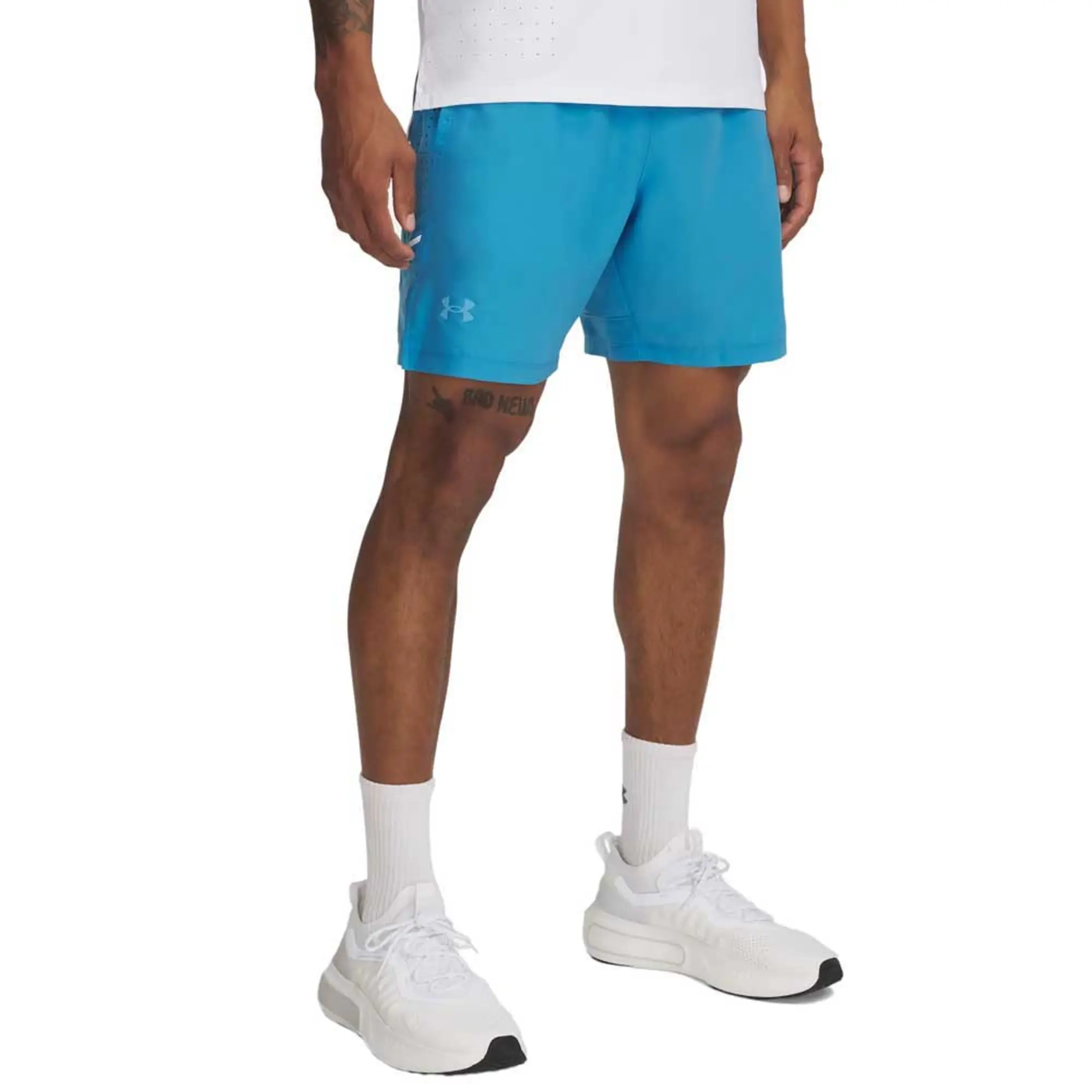 Men's  Under Armour  Launch Elite 2-in-1 7'' Shorts Ether Blue / Reflective XXL