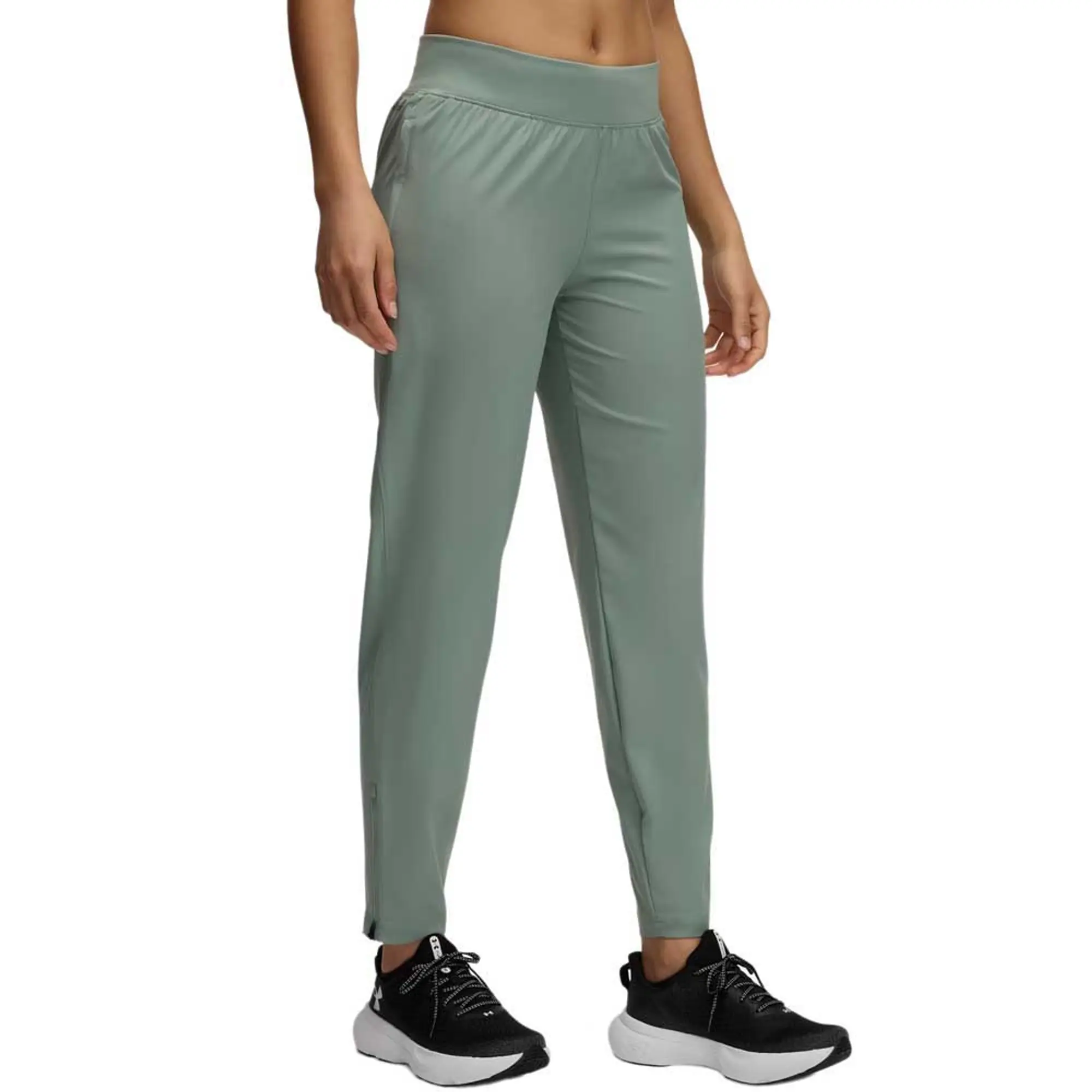 Women's  Under Armour  OutRun The Storm Pants Silica Green / Reflective XL