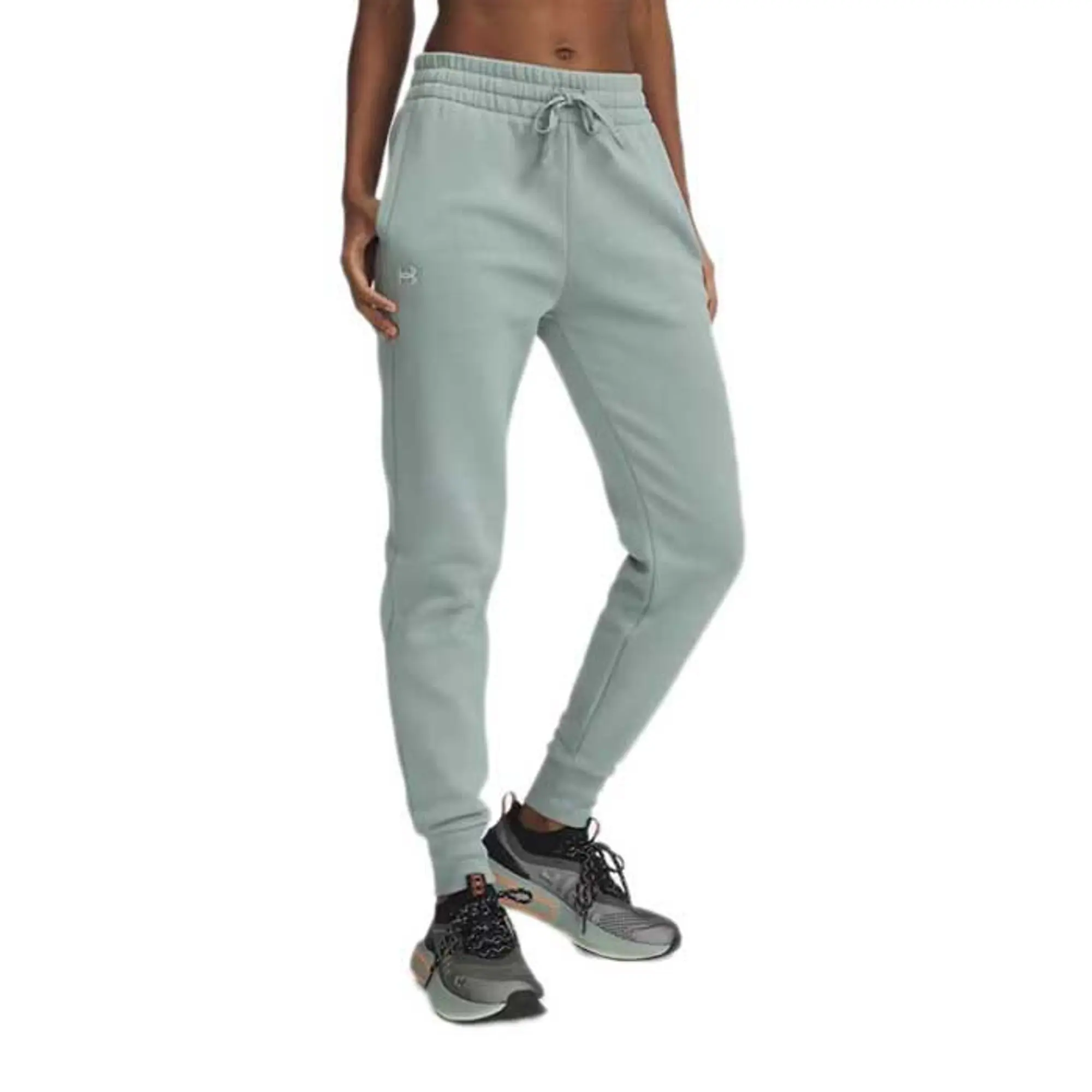 Women's  Under Armour  Rival Fleece Joggers Silica Green / White XS