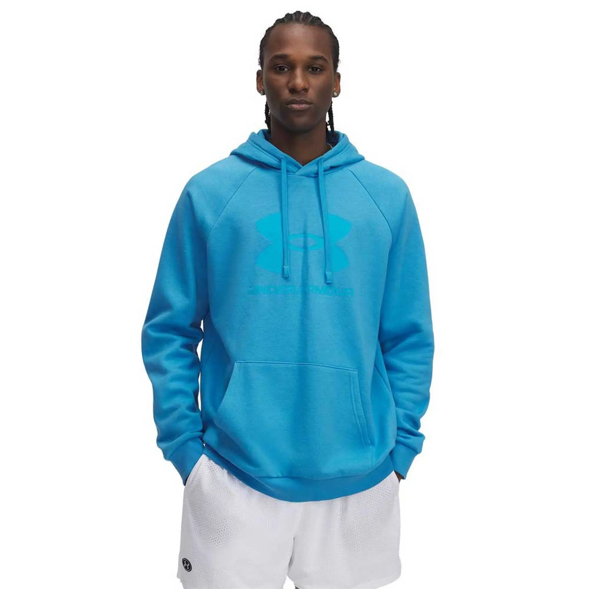 Men's  Under Armour  Rival Fleece Logo Hoodie Ether Blue / Blue Topaz XXL