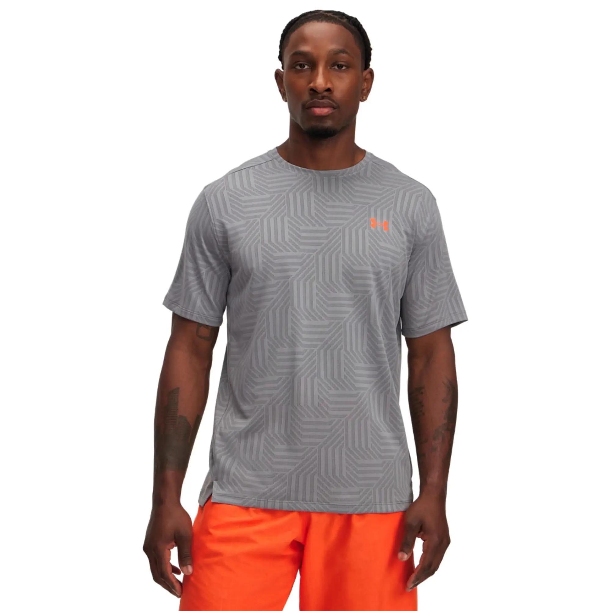 Under Armour UA Tech Vent Geo T-Shirt - Grey - Size 2XL - Grey