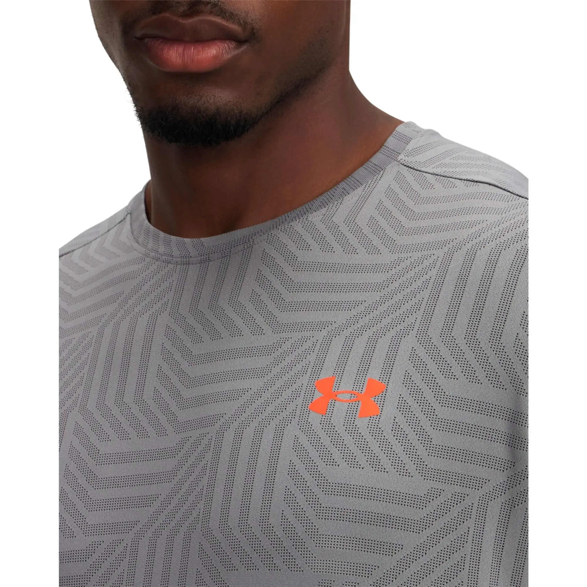 Under Armour UA Tech Vent Geo T-Shirt - Grey - Size 2XL - Grey