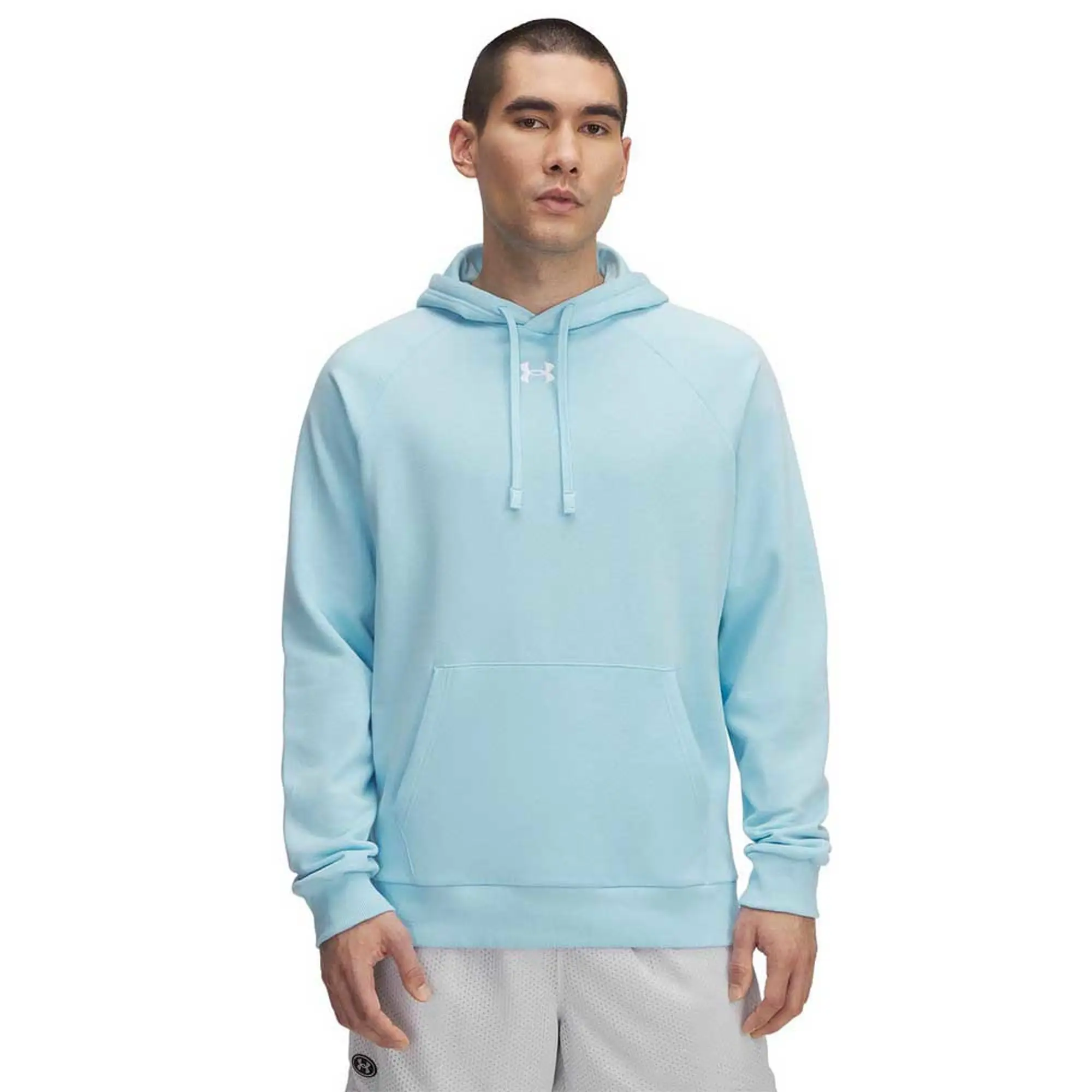 Men's  Under Armour  Rival Fleece Hoodie Stream / White XXL