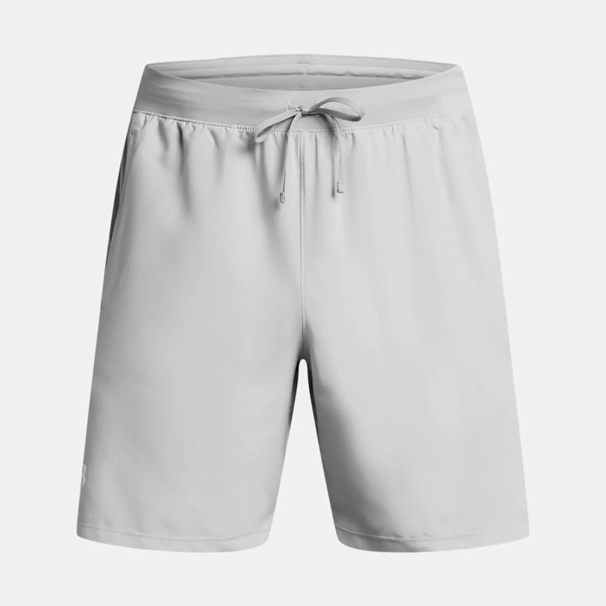 Men's  Under Armour  Launch Unlined 7 Shorts Mod Gray / Mod Gray / White L