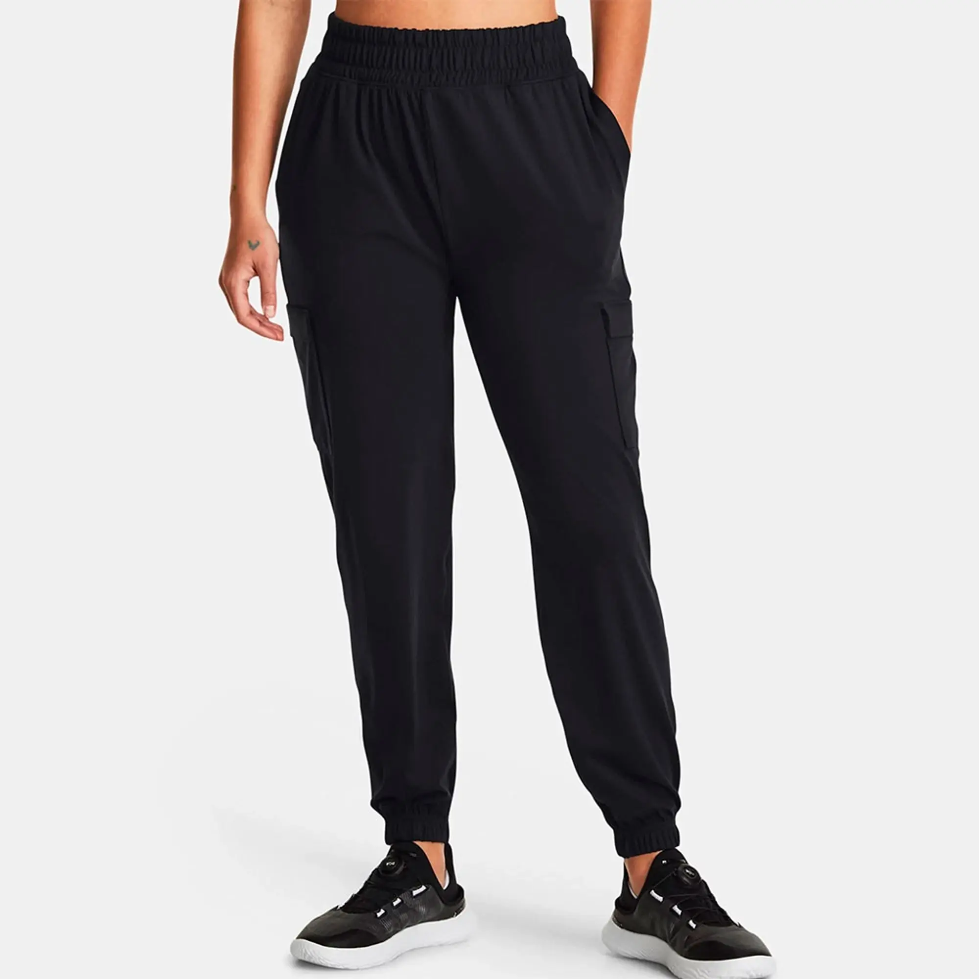 Women's  Under Armour  Meridian Cargo Joggers Black / Black XS