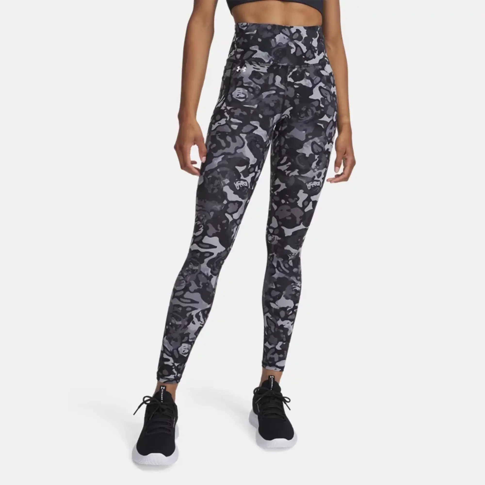 Under Armour Women's Motion Printed Leggings - Black/Titan Grey -  Size: XS